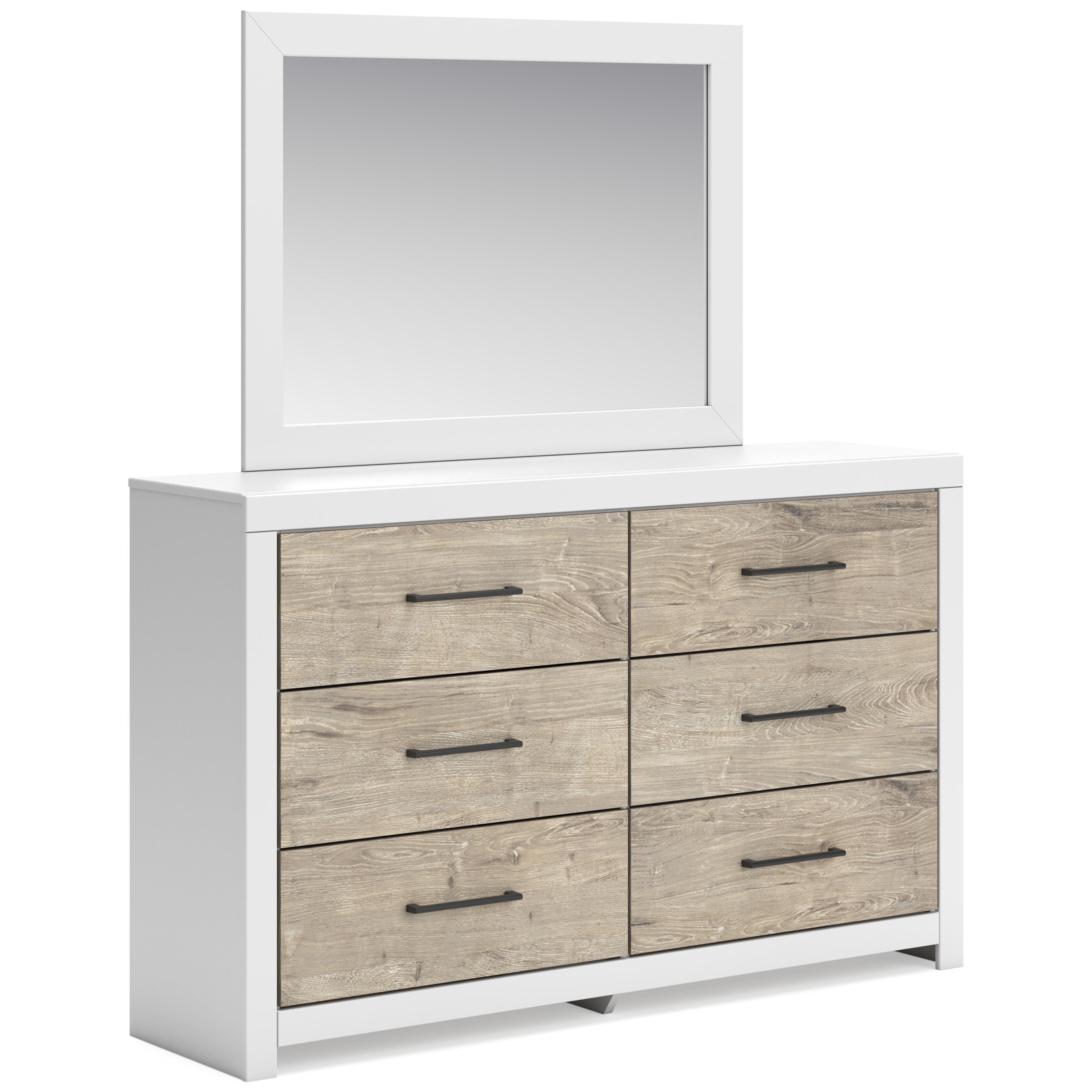 Signature Design by Ashley Charbitt 6-Drawer Dresser with Mirror B2035-31/B2035-36 IMAGE 1