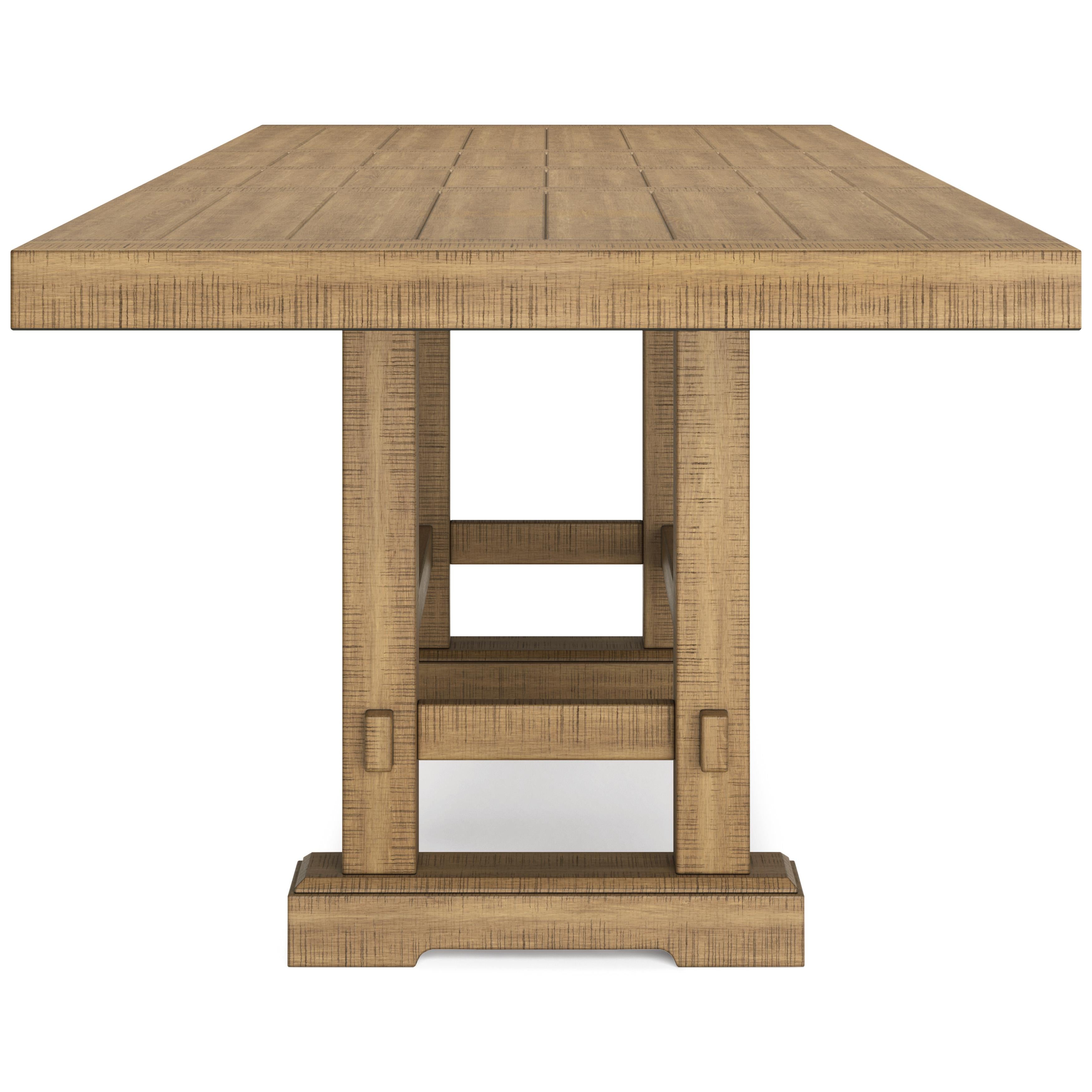 Signature Design by Ashley Havonplane Counter Height Dining Table with Trestle Base D773-32 IMAGE 3