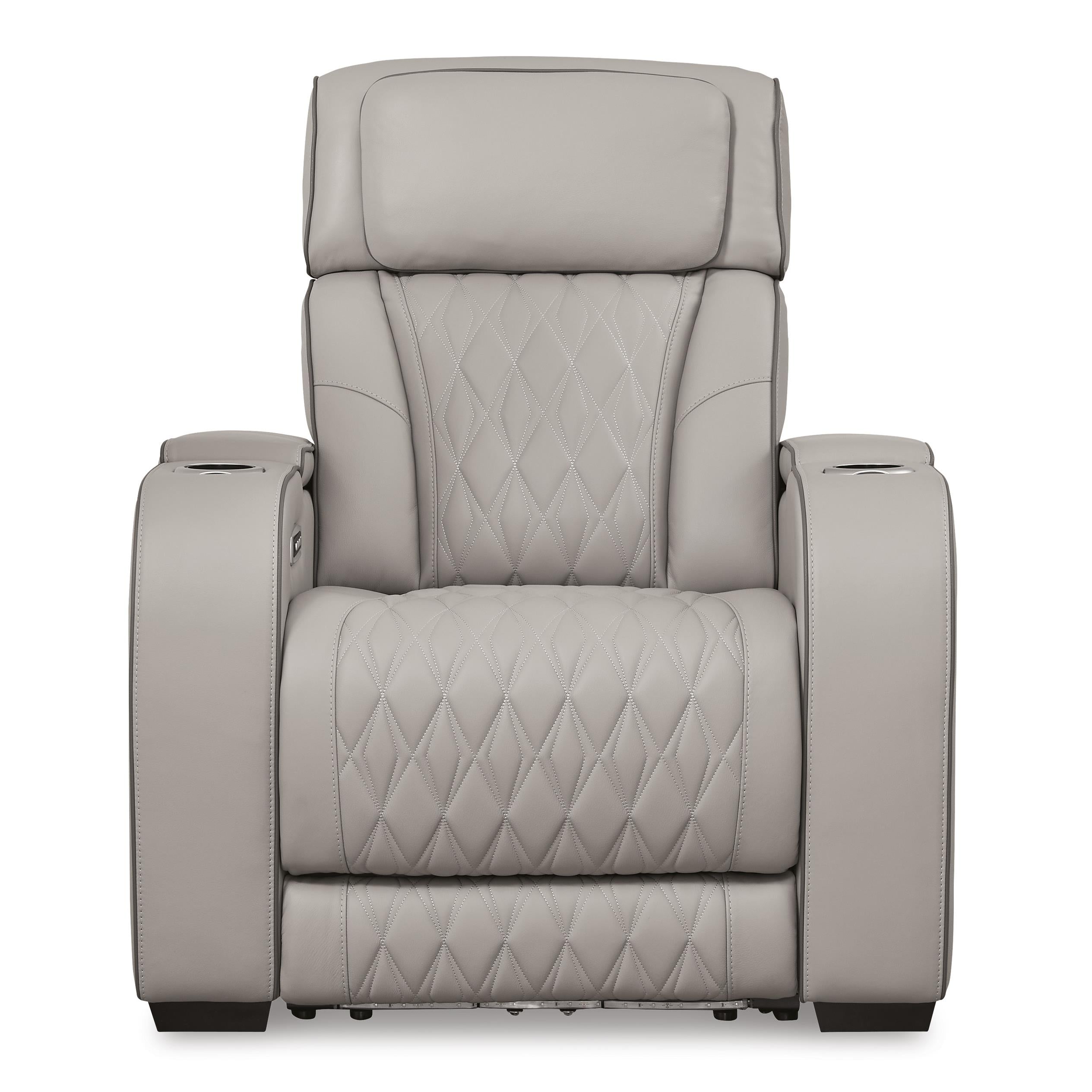 Signature Design by Ashley Boyington Power Leather Match Recliner U2710513 IMAGE 3