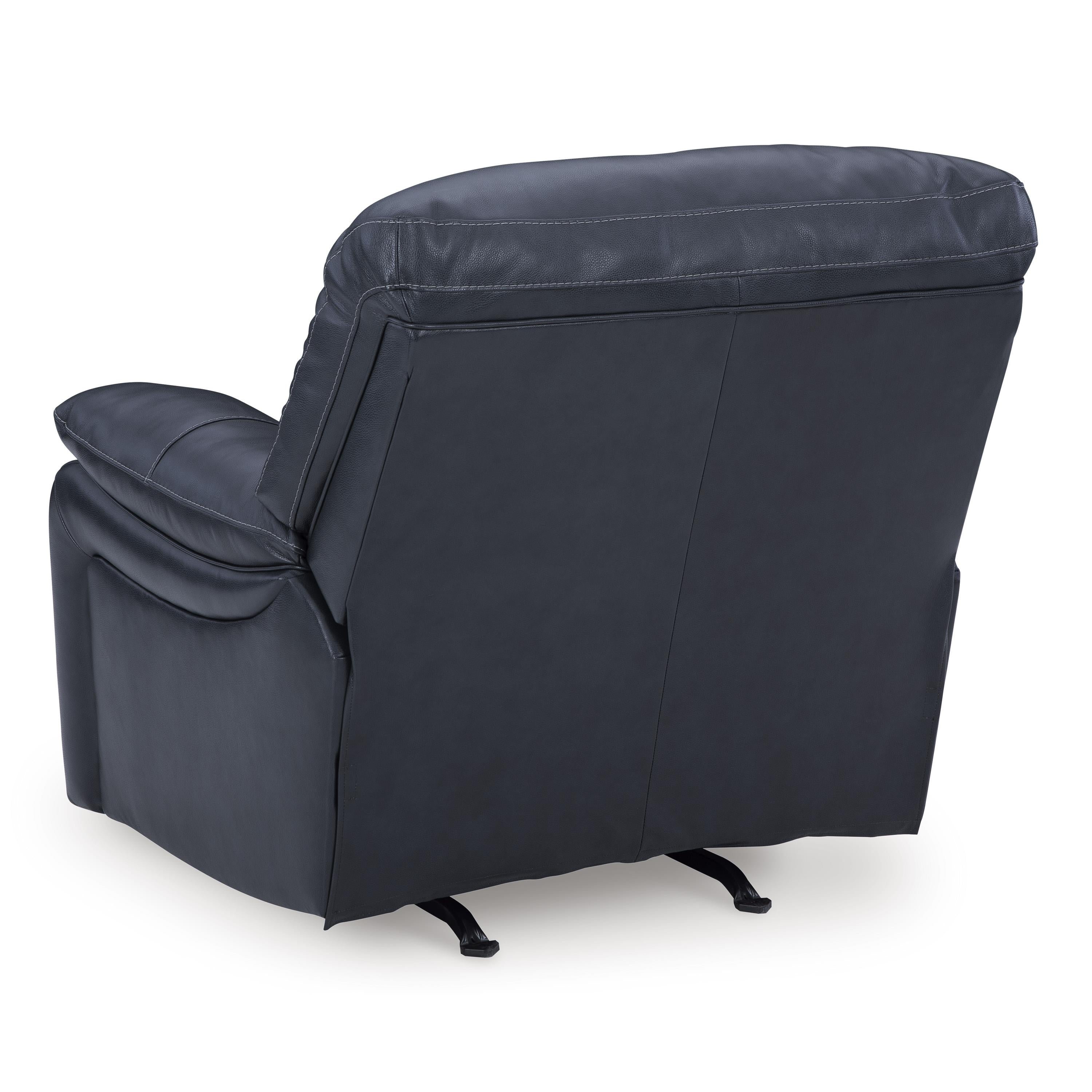 Signature Design by Ashley Leesworth Power Rocker Leather Match Recliner U4380998 IMAGE 5