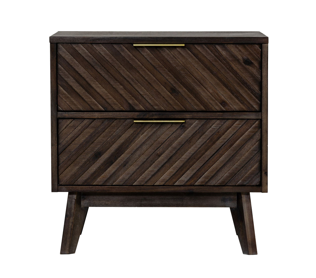 Daisy Mid-Century Dark Acacia Nightstand