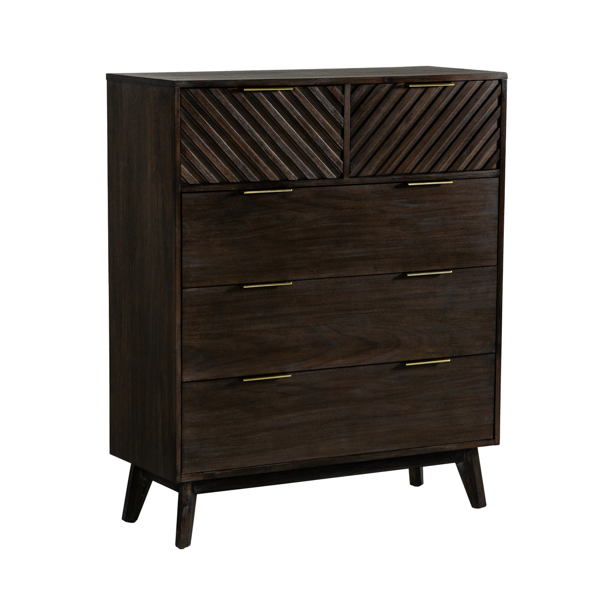 Daisy Mid-Century Dark Acacia Chest