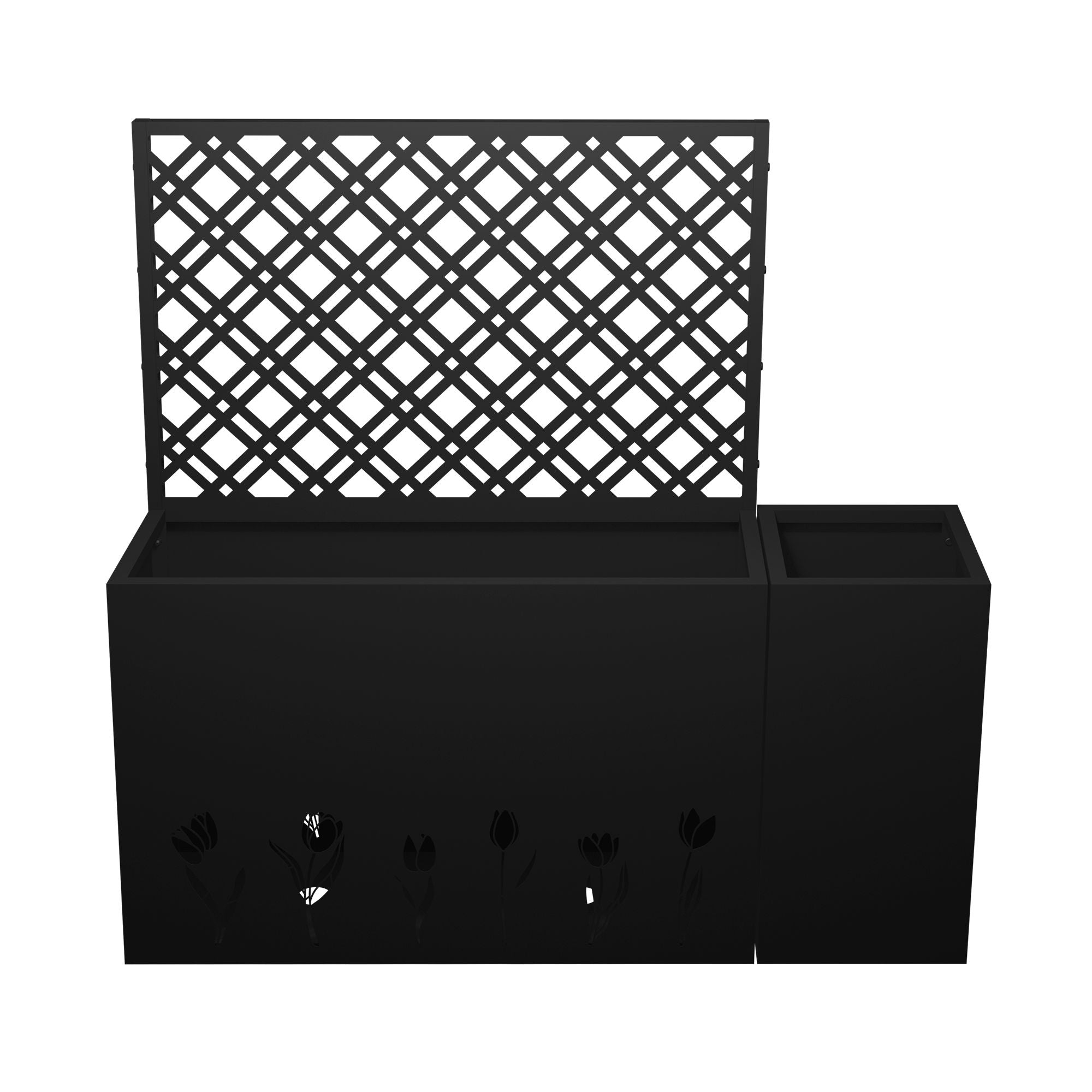 Tall Planter Raised Garden Bed With Trellis