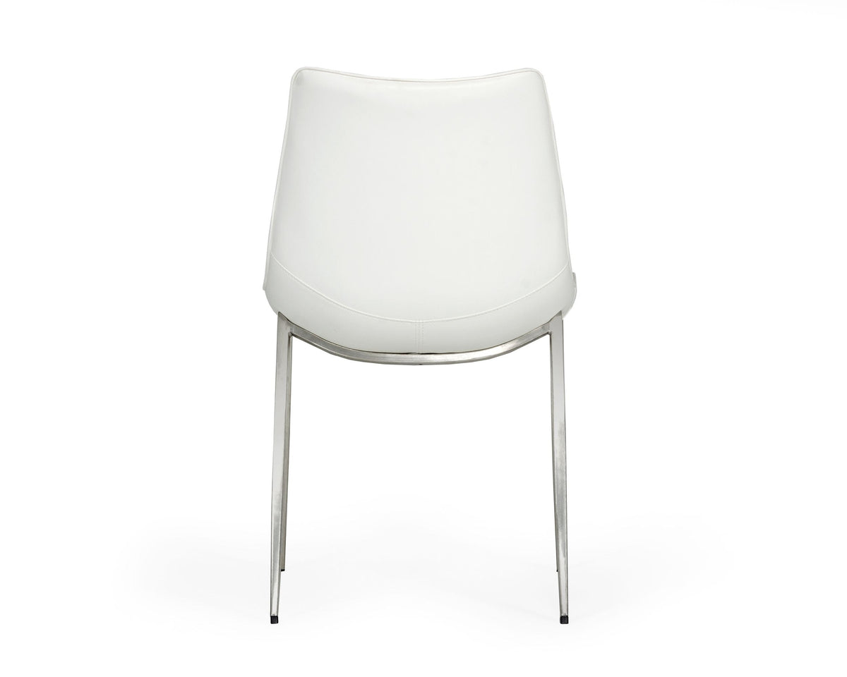 Frasier - Modern White Eco-Leather Dining Chair (Set of 2)