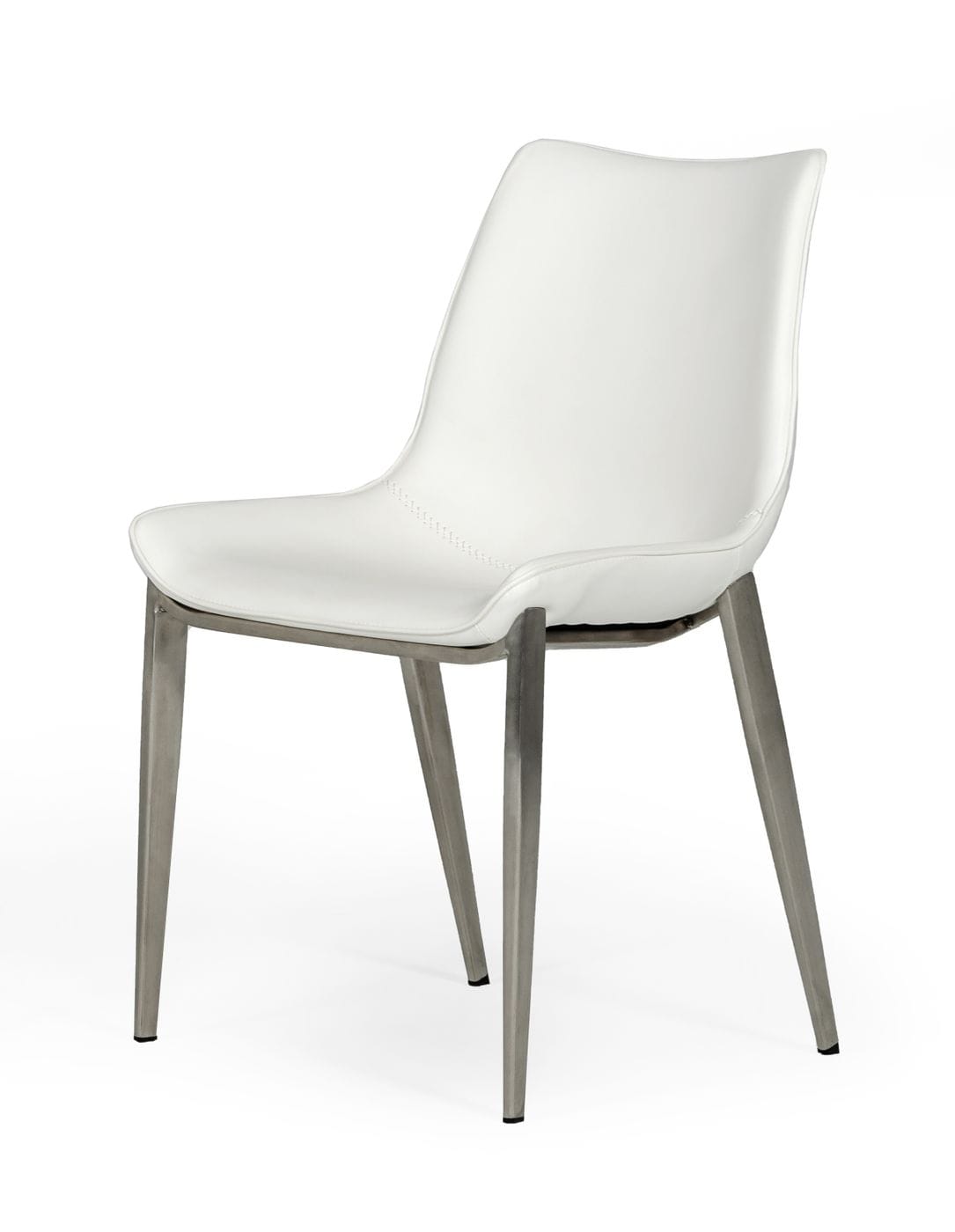Frasier - Modern White Eco-Leather Dining Chair (Set of 2)