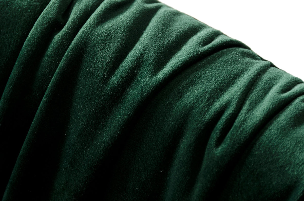 Katrina - Modern Green Fabric Bar Stool