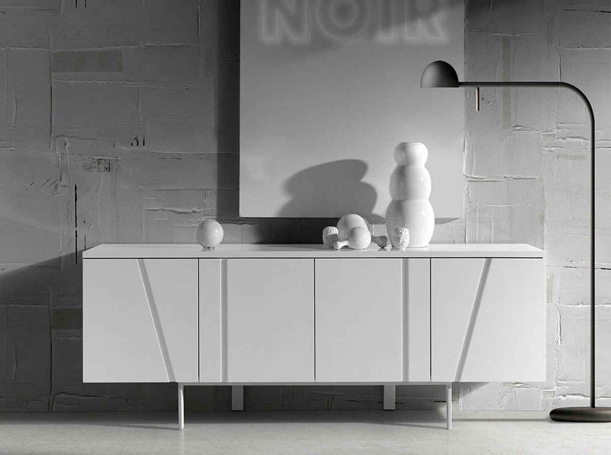 Mario - Modern White Veneer Buffet