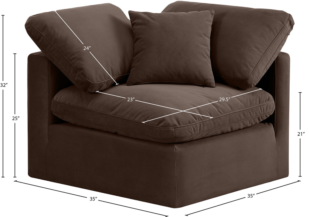 Indulge - Velvet Corner Chair