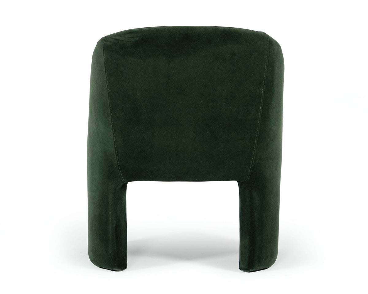 Danube - Modern Jade Green Fabric Dining Chair