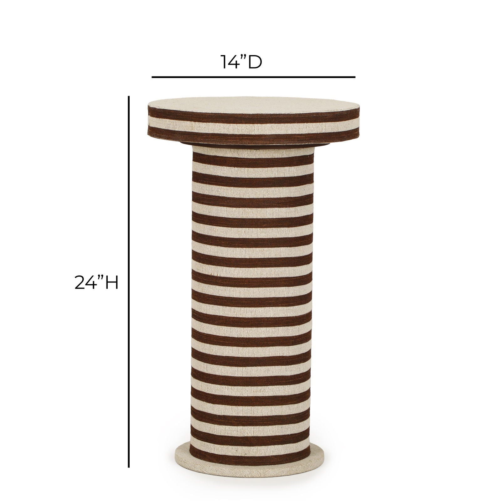 Lyra - Striped Cotton Jute Contract-Grade Table