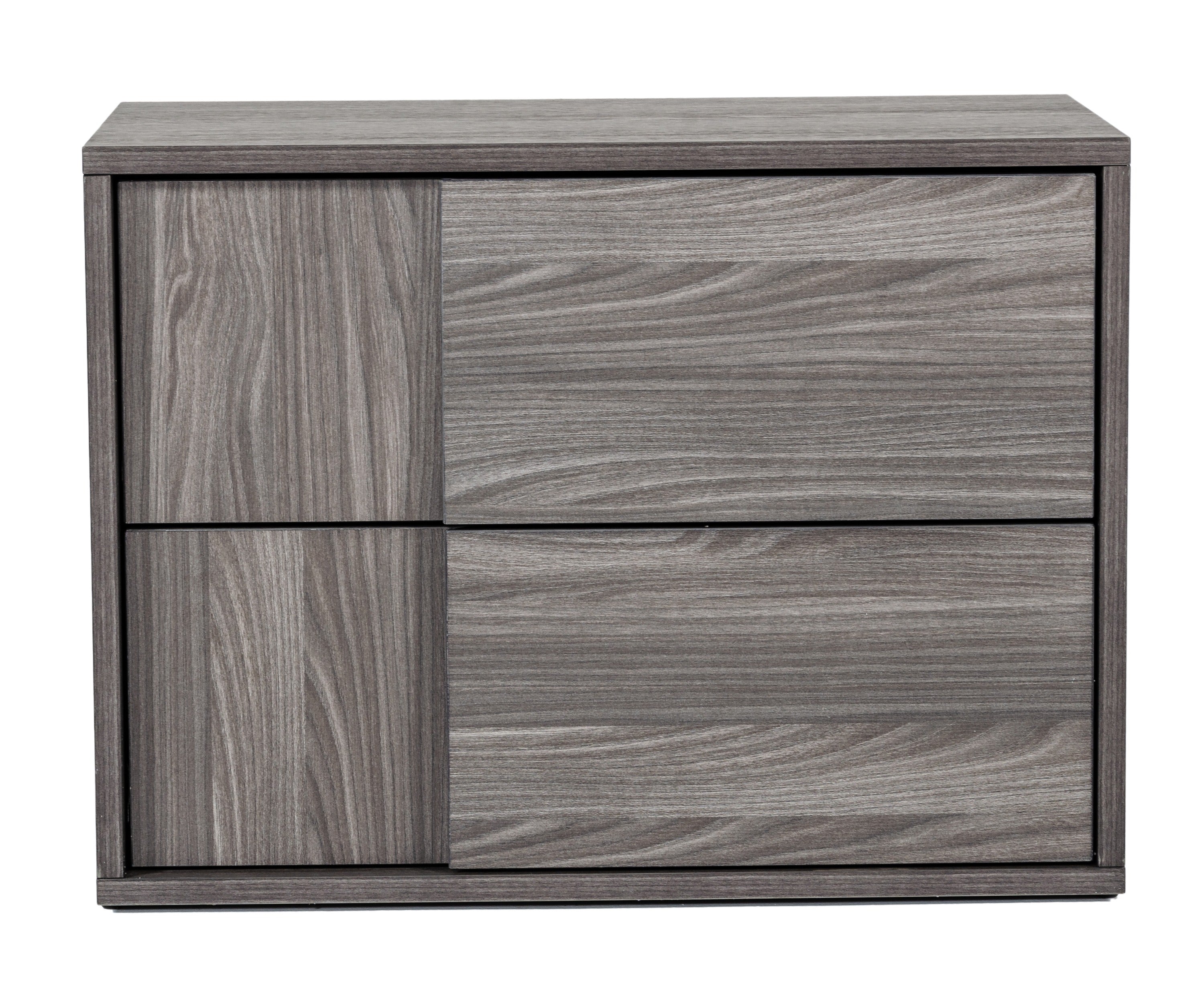 Nova Domus Asus - Modern Italian Grey Elm 4-Piece Bedroom Set