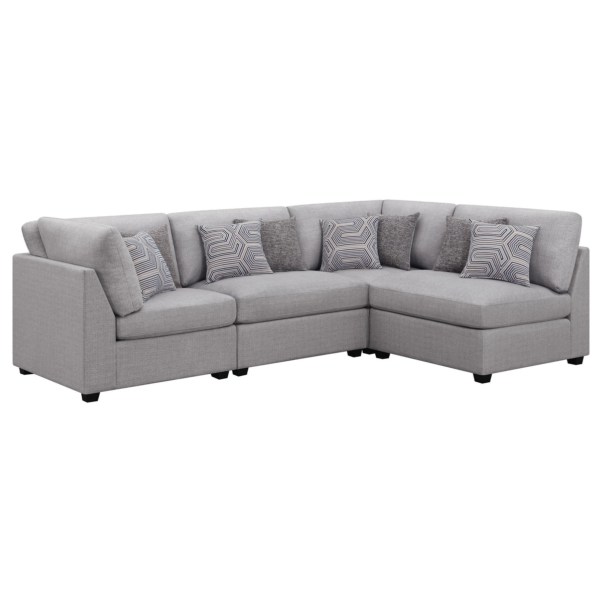 Cambria Fabric 4 pc Sectional 551511/551511/551512/551512