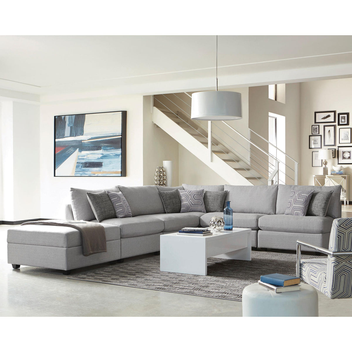 Cambria Fabric 4 pc Sectional 551511/551511/551512/551512