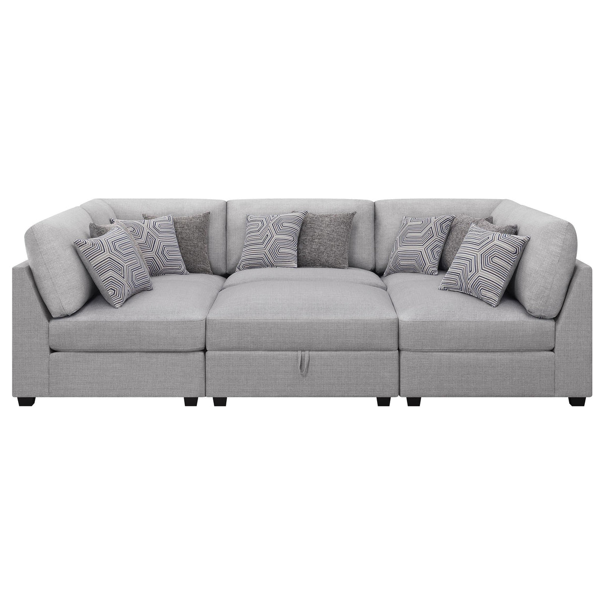 Cambria Fabric 6 pc Sectional 551511/551511/551511/551512/551512/551513