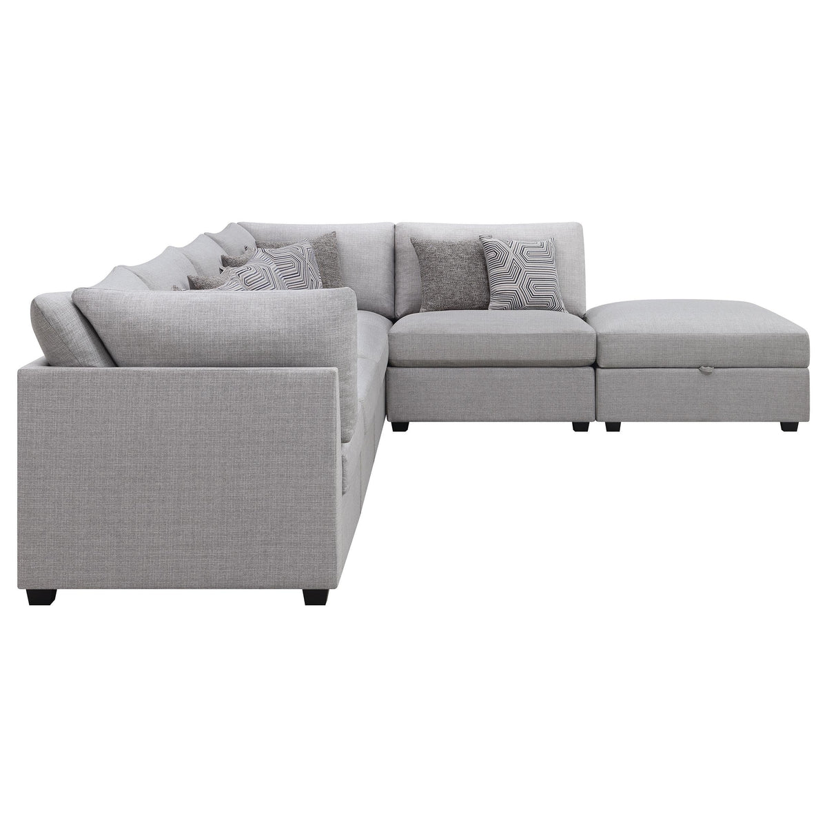 Cambria Fabric 6 pc Sectional 551511/551511/551511/551512/551512/551513