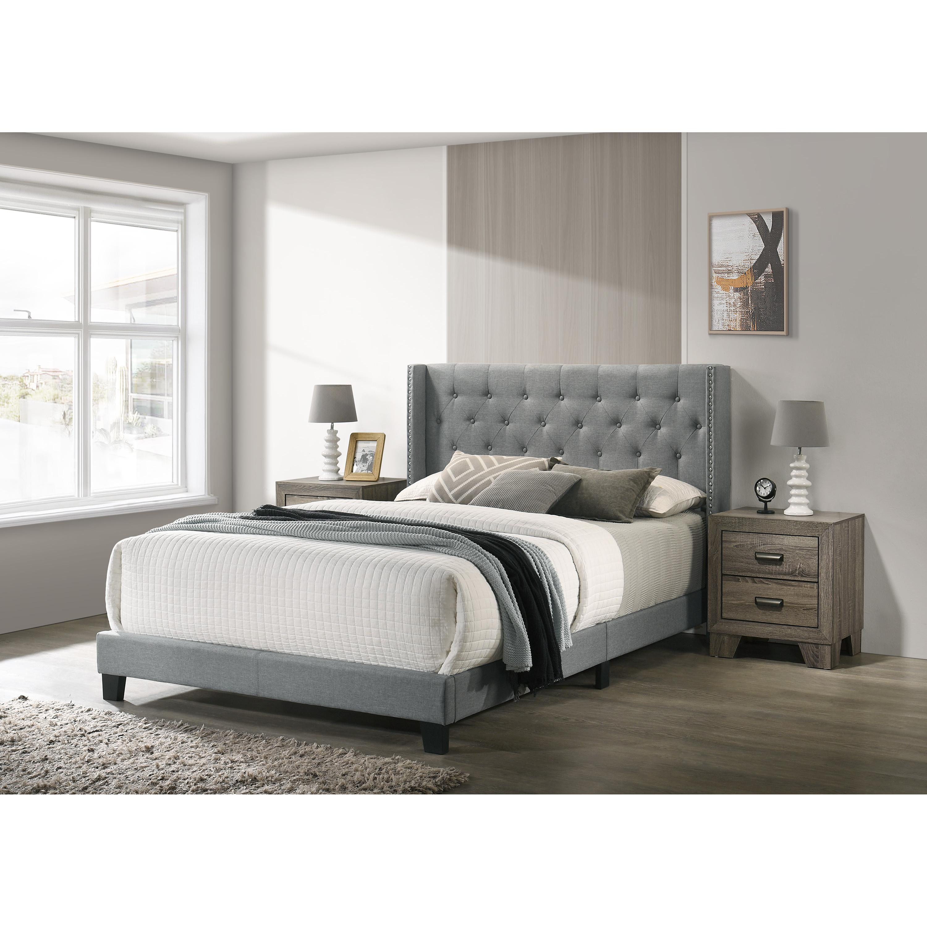 Diamond Modern Furniture CM Makayla Full Upholstered Panel Bed 5267GY-F IMAGE 2