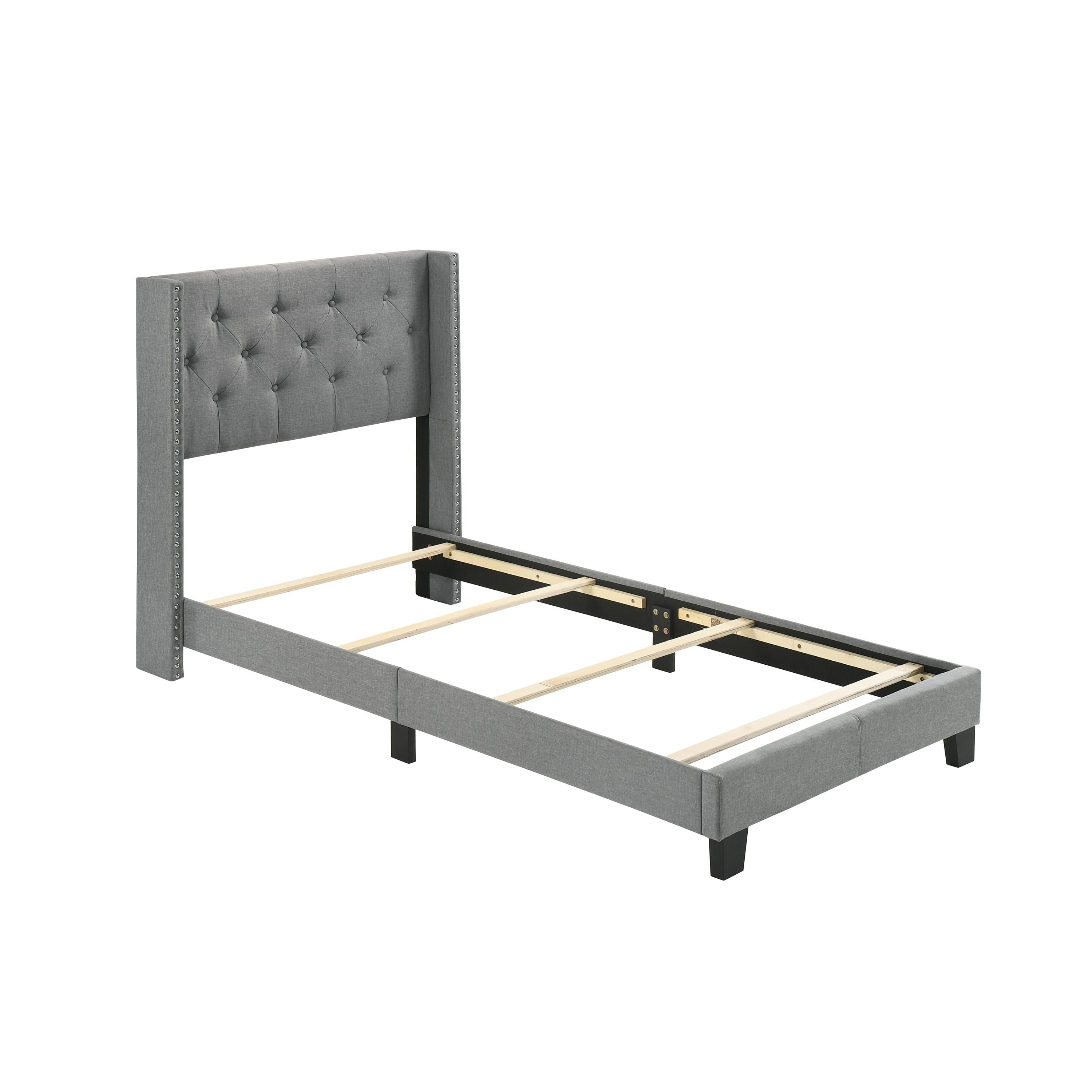 Diamond Modern Furniture CM Makayla Twin Upholstered Panel Bed 5267GY-T IMAGE 2