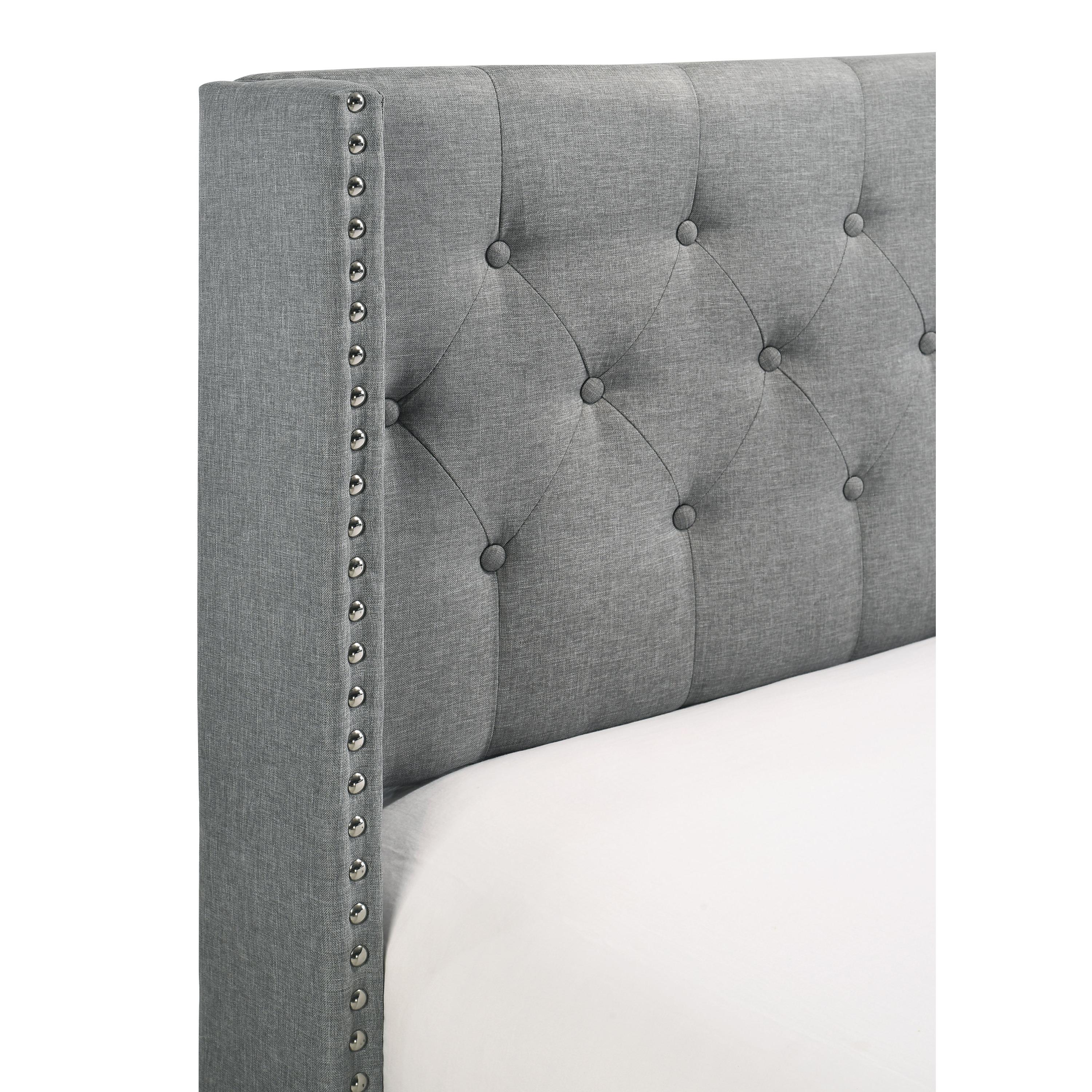 Diamond Modern Furniture CM Makayla Twin Upholstered Panel Bed 5267GY-T IMAGE 3