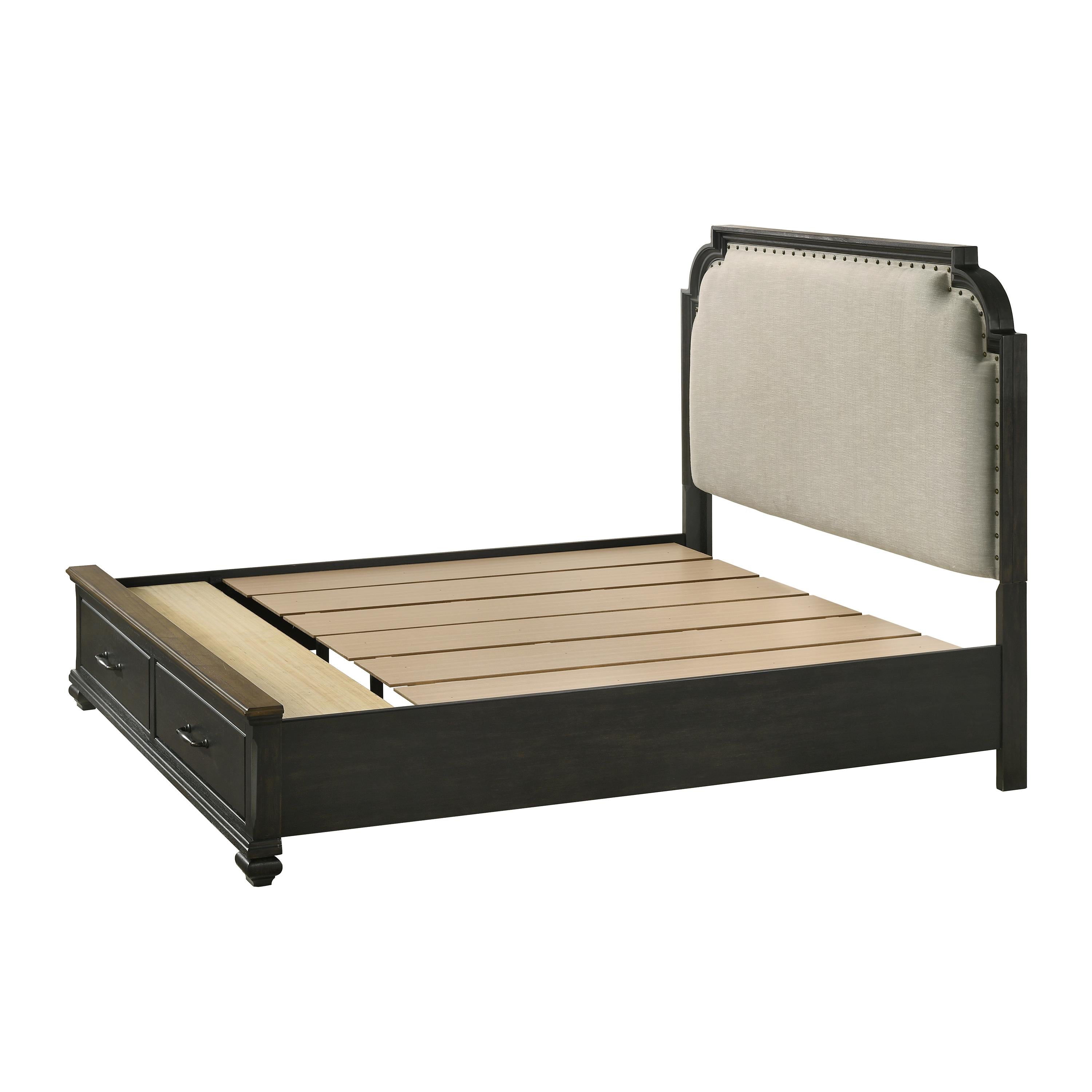 Crown Mark Hamilton King Panel Bed with Storage B6560-K-FBD/B6560-K-HB/B6560-KQ-RAIL IMAGE 4