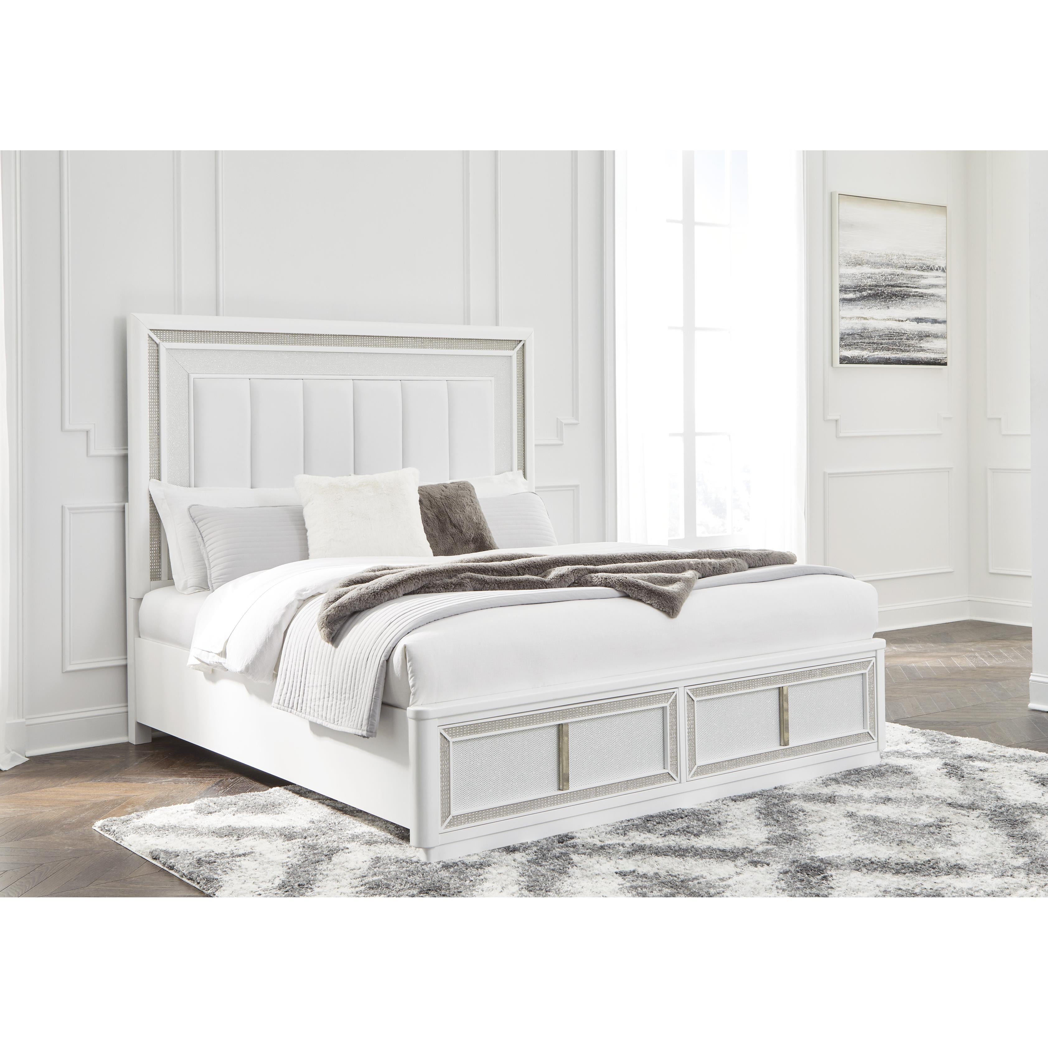 Signature Design by Ashley Chalanna California King Upholstered Bed with Storage B822-58/B822-56S/B822-94 IMAGE 6