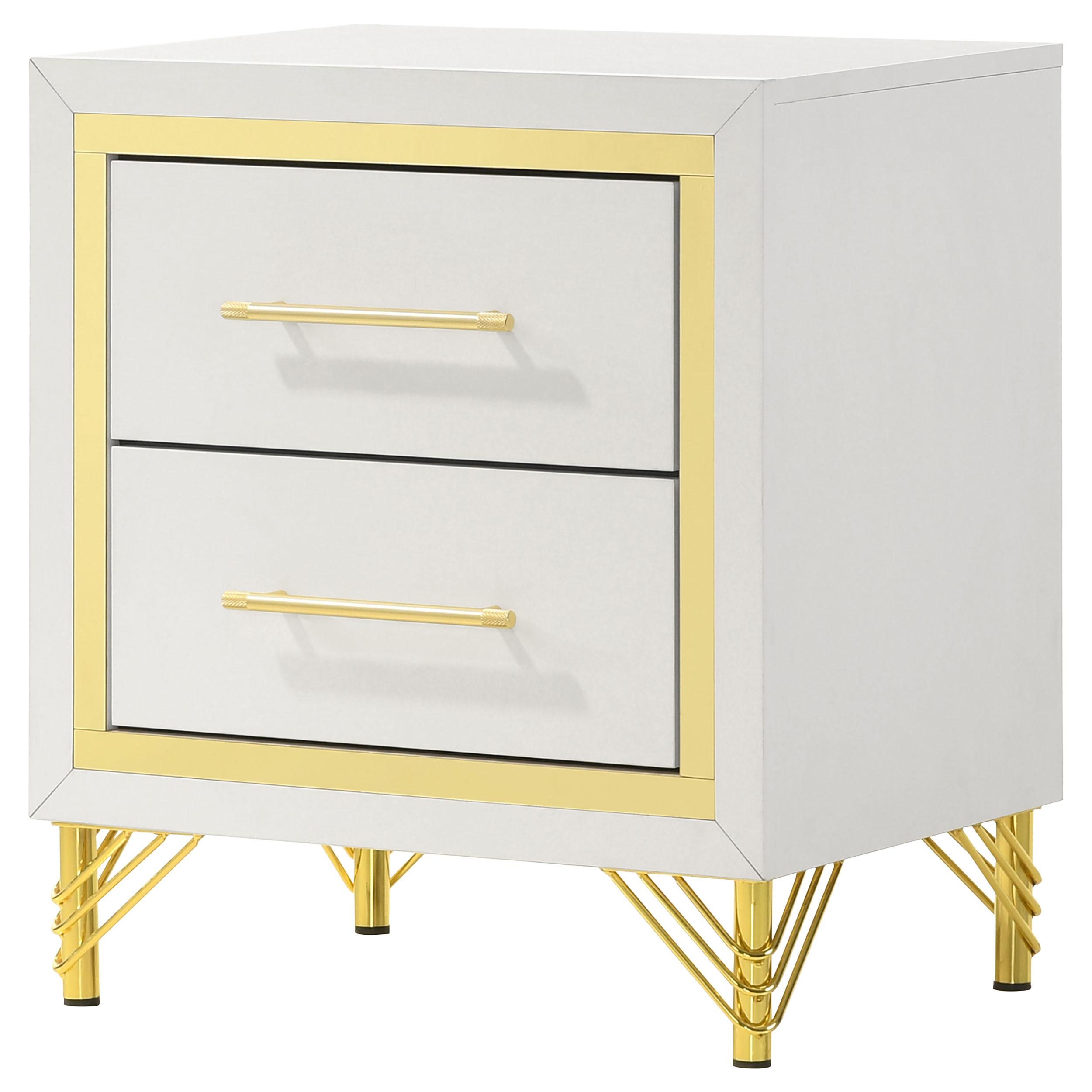 Coaster Furniture Lucia 2-Drawer Nightstand 224732 IMAGE 4