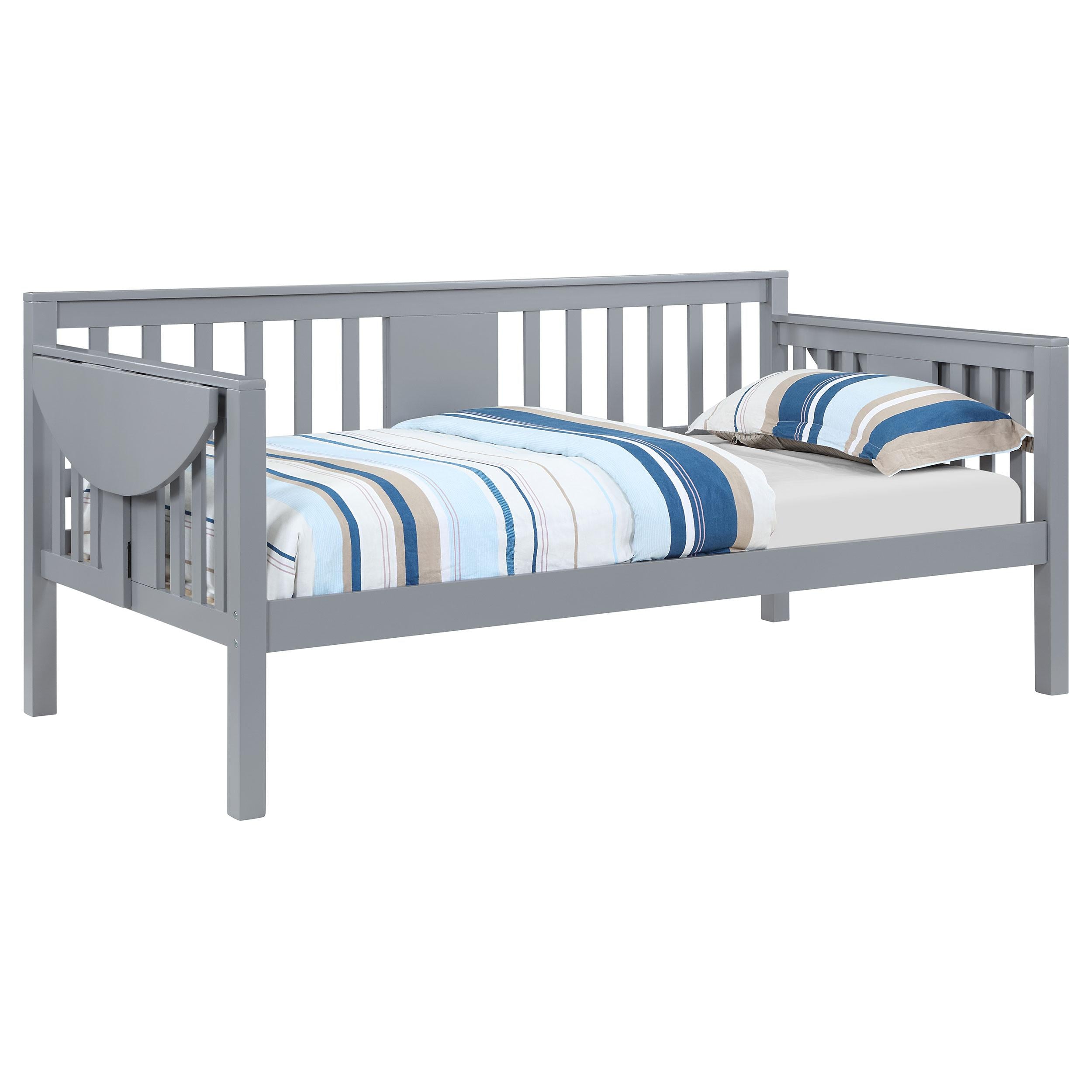 Coaster Furniture Bethany 300838 Wood Twin Daybed with Drop-Down Tables - Grey IMAGE 3