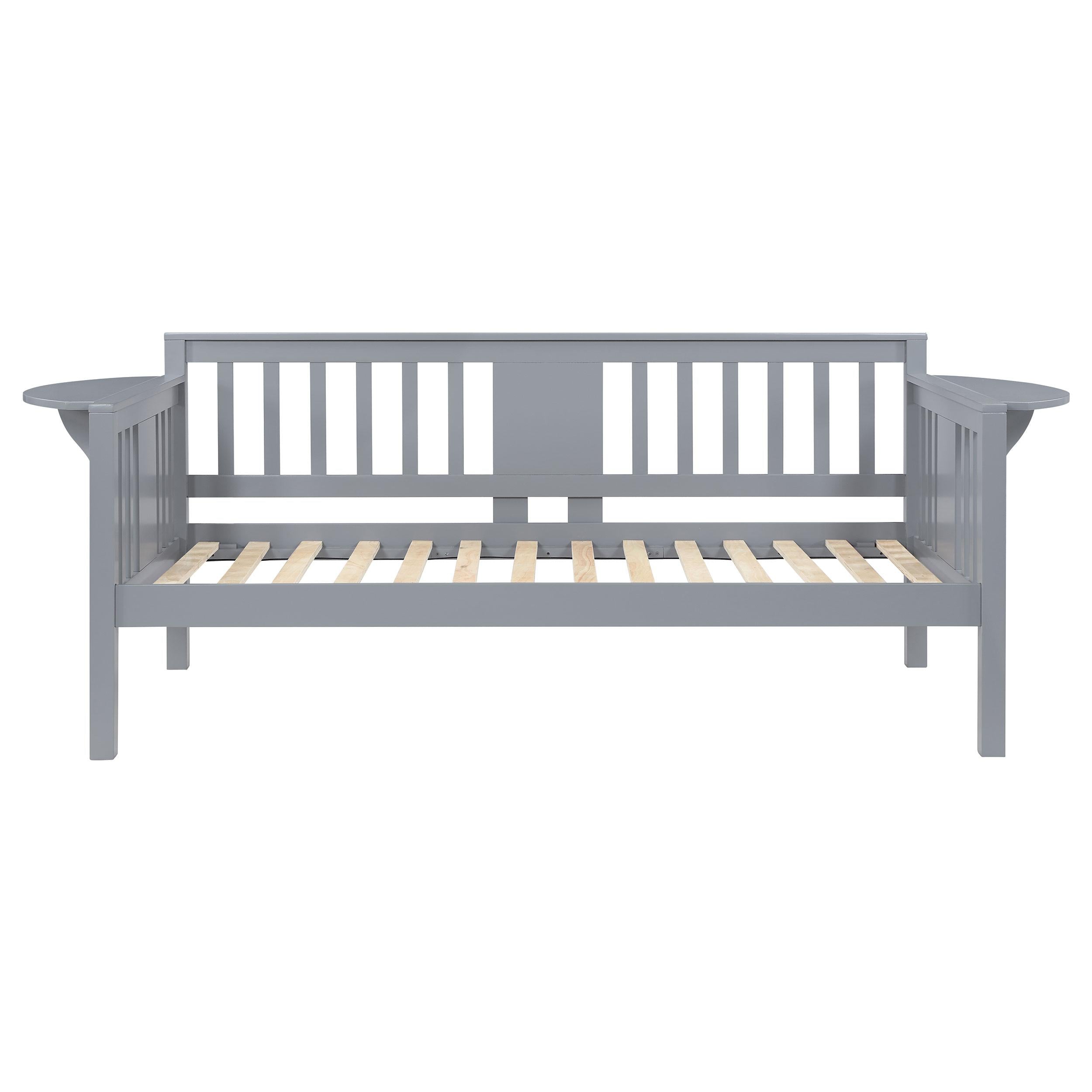 Coaster Furniture Bethany 300838 Wood Twin Daybed with Drop-Down Tables - Grey IMAGE 5