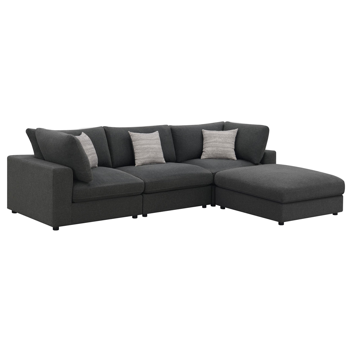 Serene Fabric 4 pc Sectional 551324-SETB