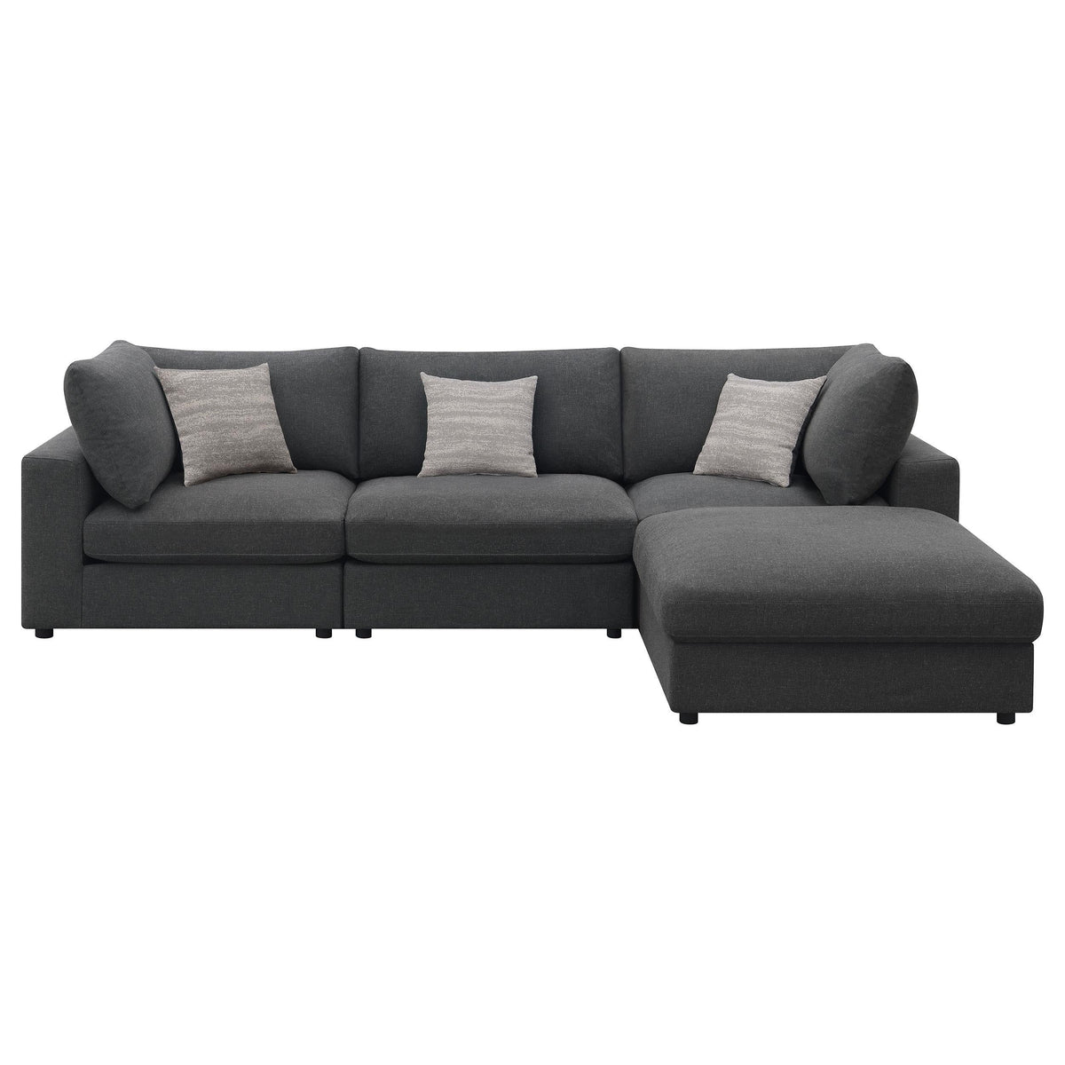 Serene Fabric 4 pc Sectional 551324-SETB