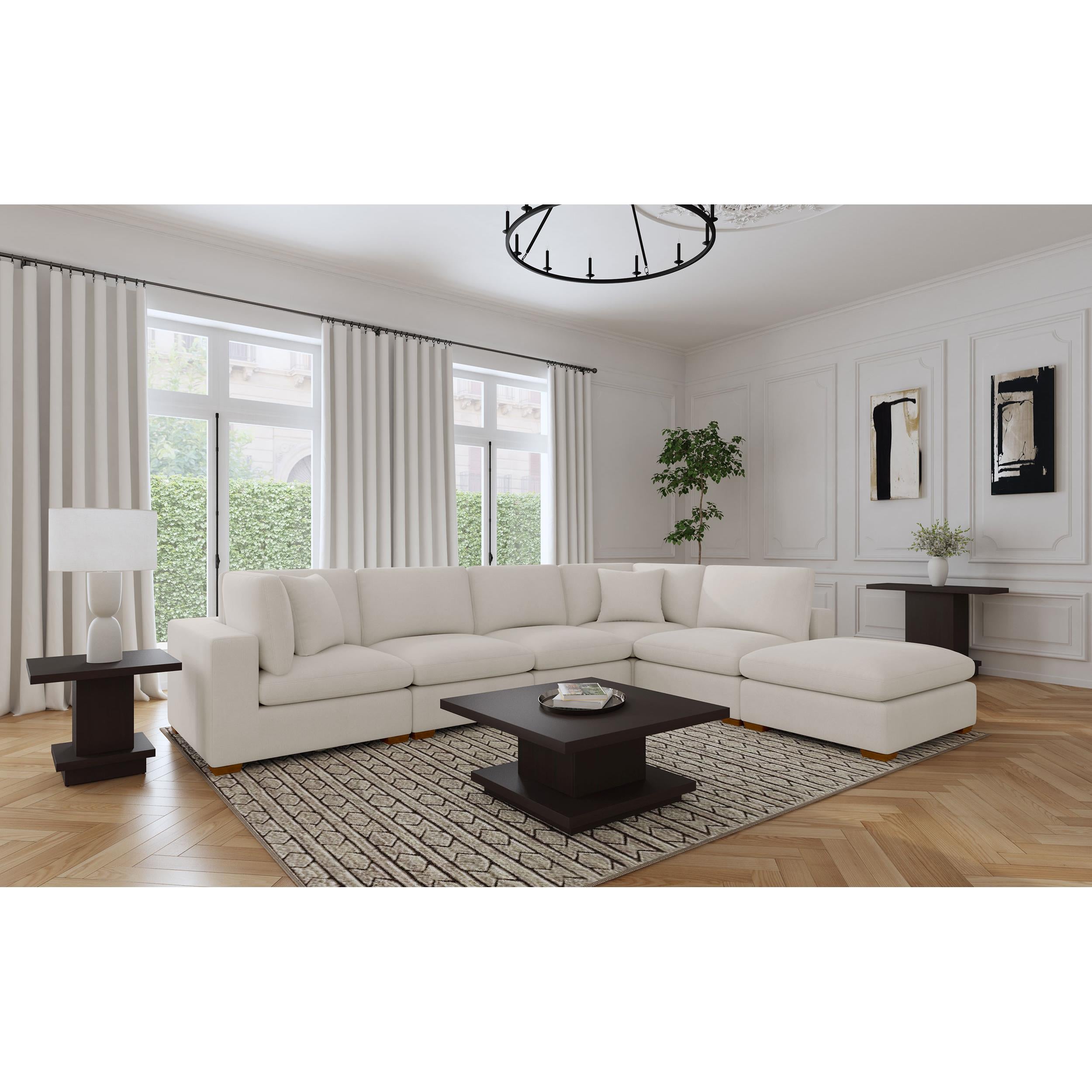 Diamond Modern Furniture COA Lakeview Fabric 6 pc Sectional 551461-SET IMAGE 5