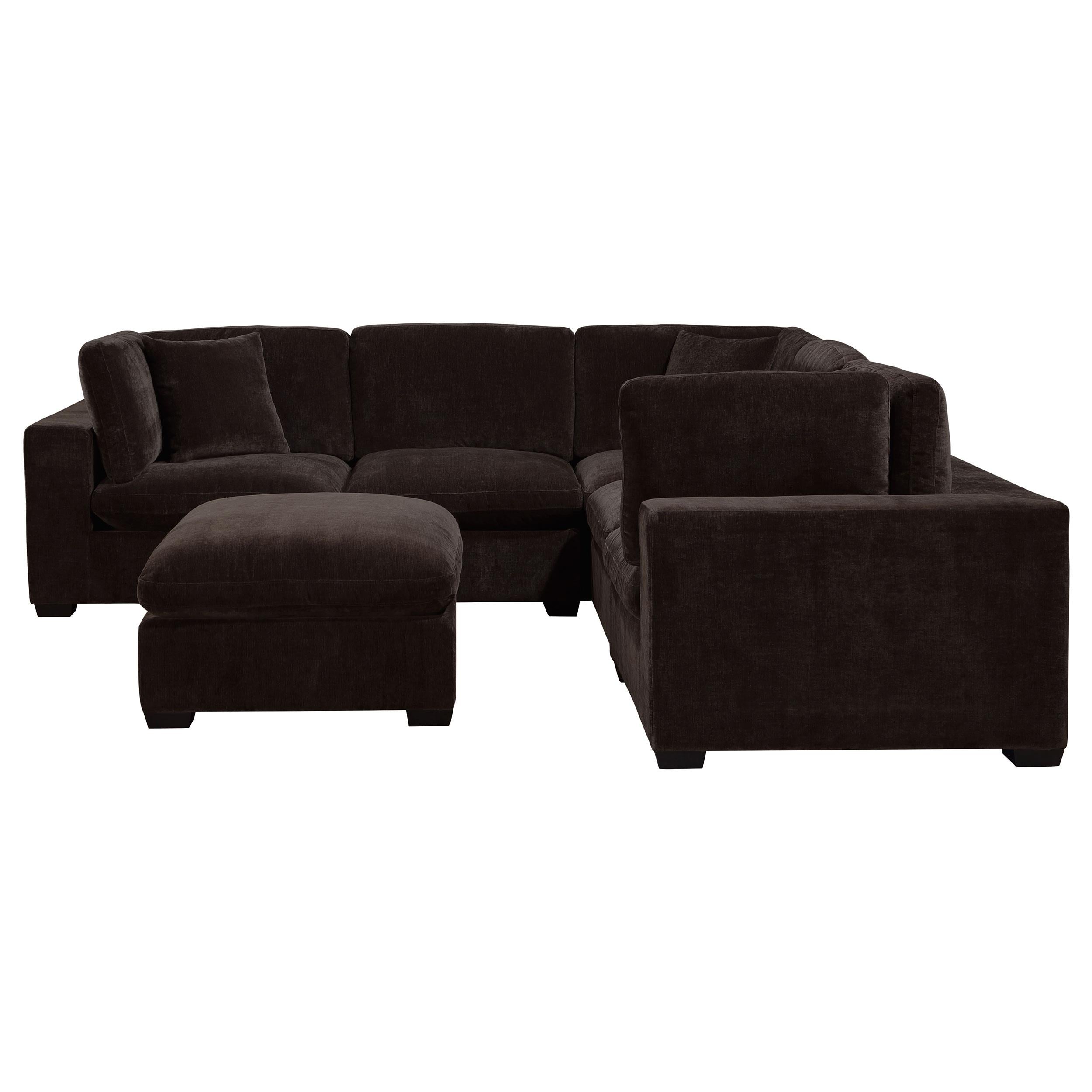 Diamond Modern Furniture COA Lakeview Fabric 5 pc Sectional 551464-SETA IMAGE 3