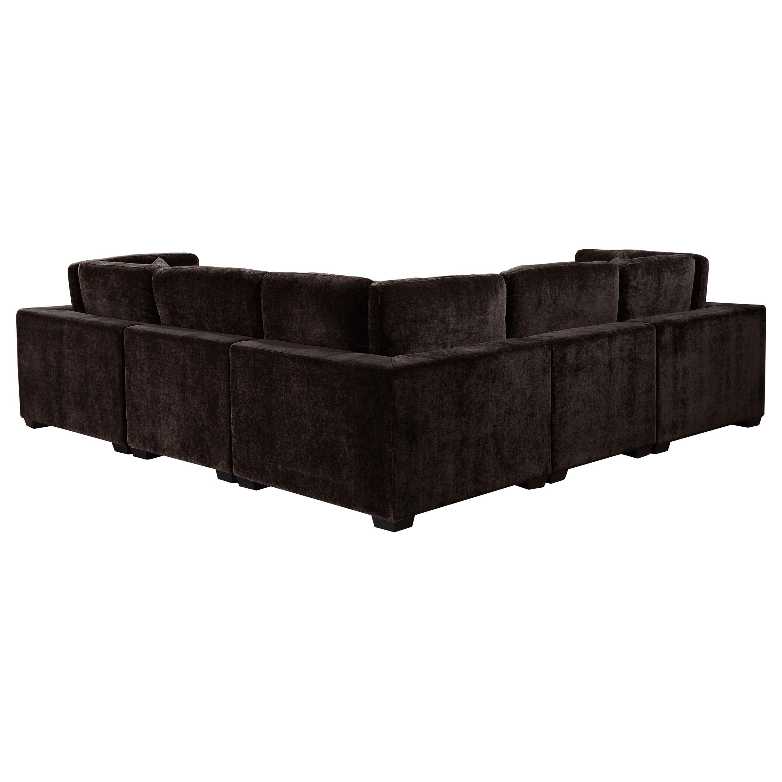 Diamond Modern Furniture COA Lakeview Fabric 5 pc Sectional 551464-SETA IMAGE 4
