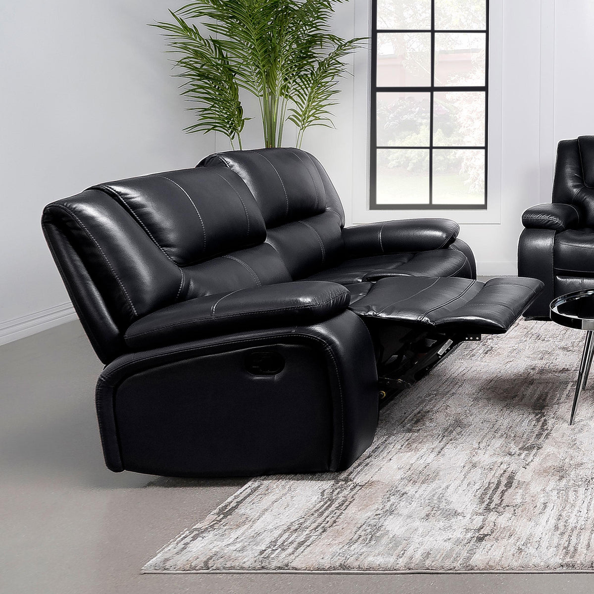 Camila Reclining Leatherette Loveseat 610245