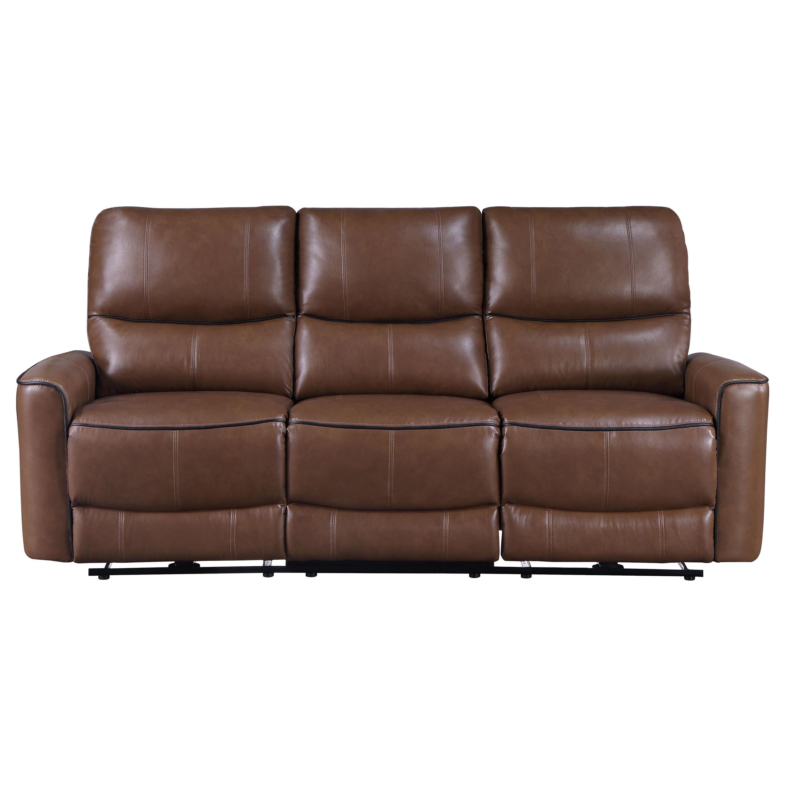 Diamond Modern Furniture COA Greenfield Power Reclining Leatherette Sofa 610264P IMAGE 3