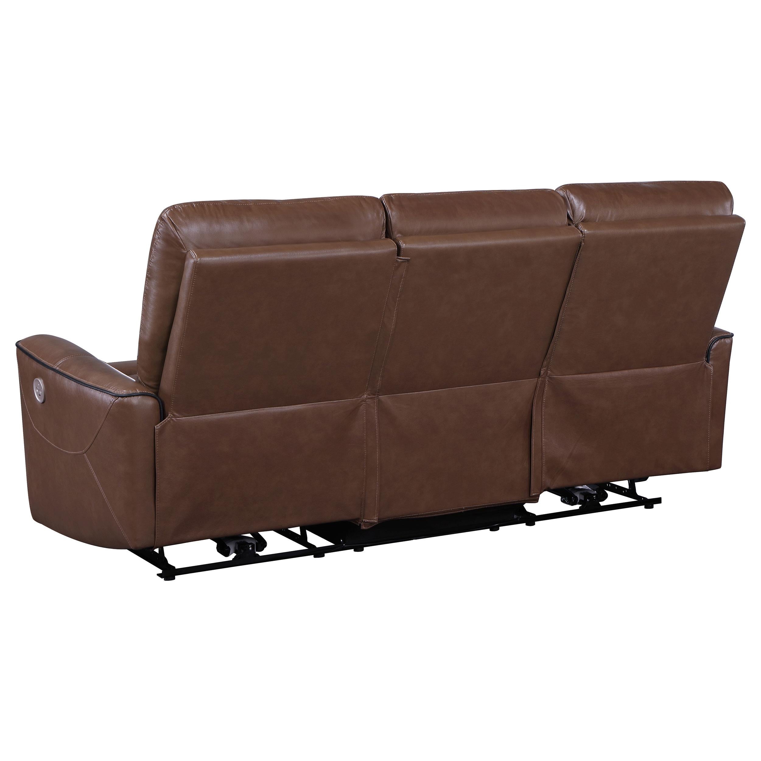 Diamond Modern Furniture COA Greenfield Power Reclining Leatherette Sofa 610264P IMAGE 4