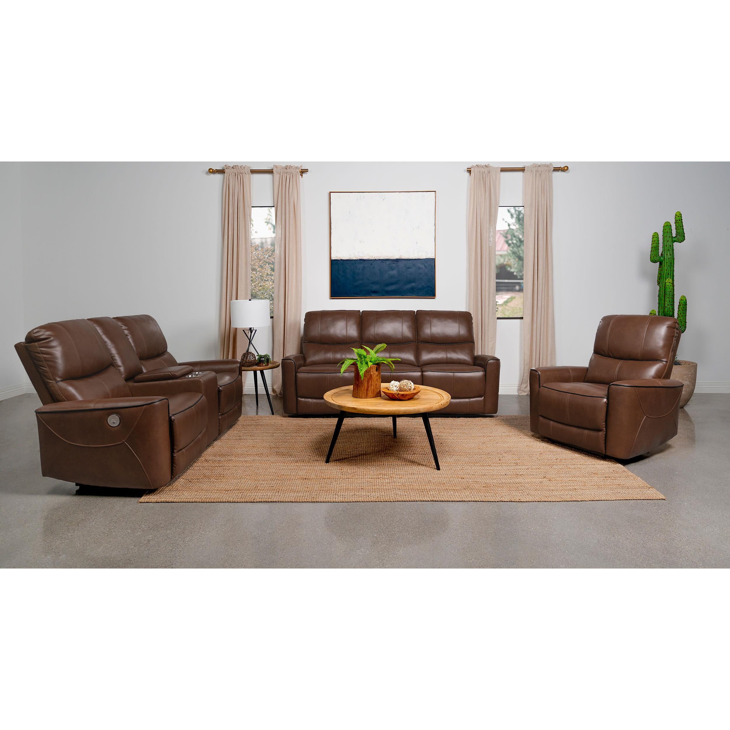 Diamond Modern Furniture COA Greenfield Power Leatherette Recliner 610266P IMAGE 8