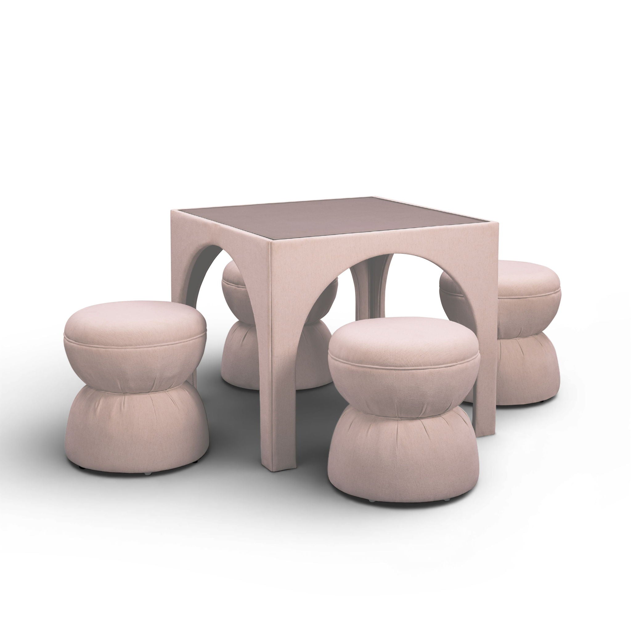 Tomlin - Gaming Ruched Ottoman