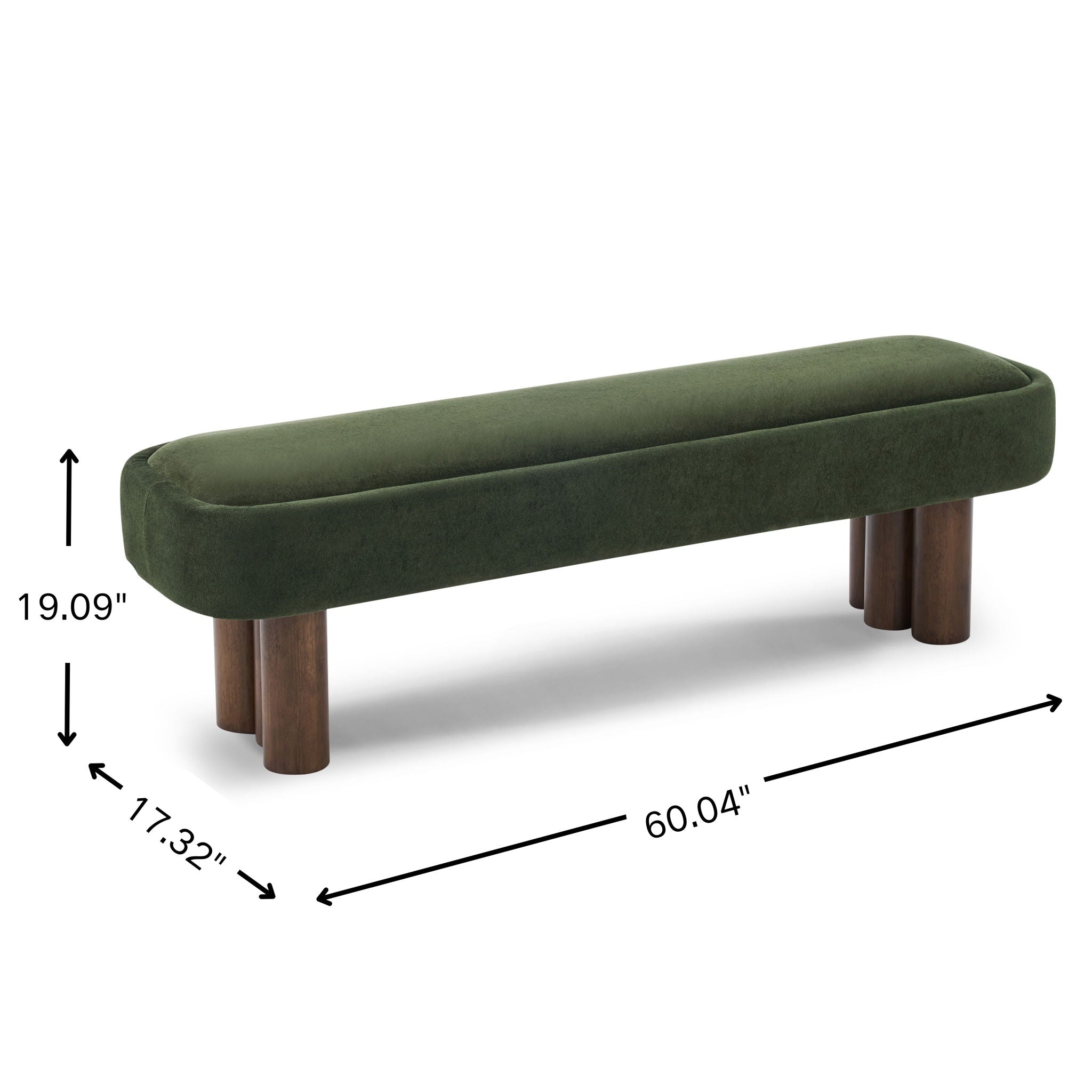 Chic Indoor Upholstered Dining Bench
