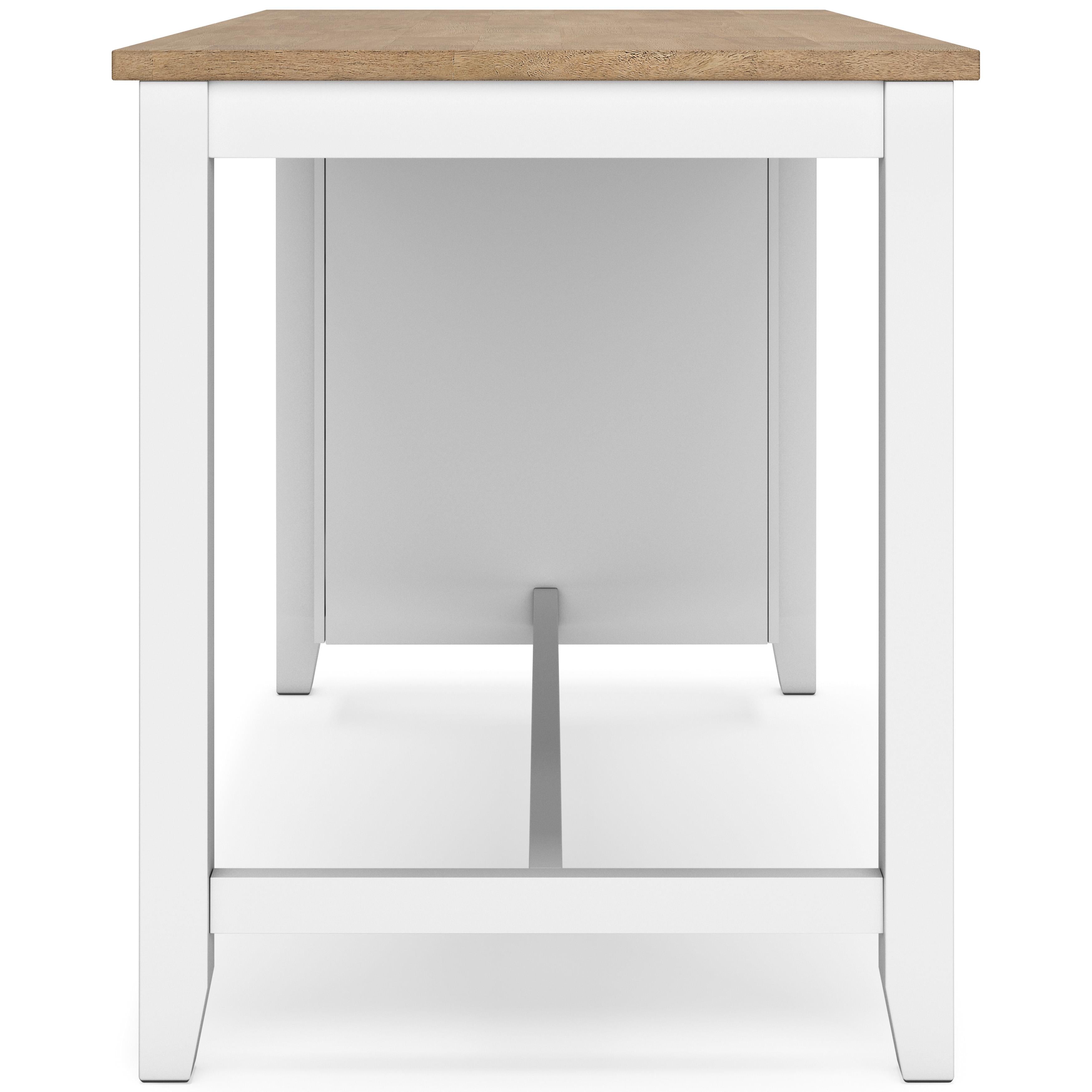 Signature Design by Ashley Gesthaven Counter Height Dining Table with Trestle Base D398-13 IMAGE 4