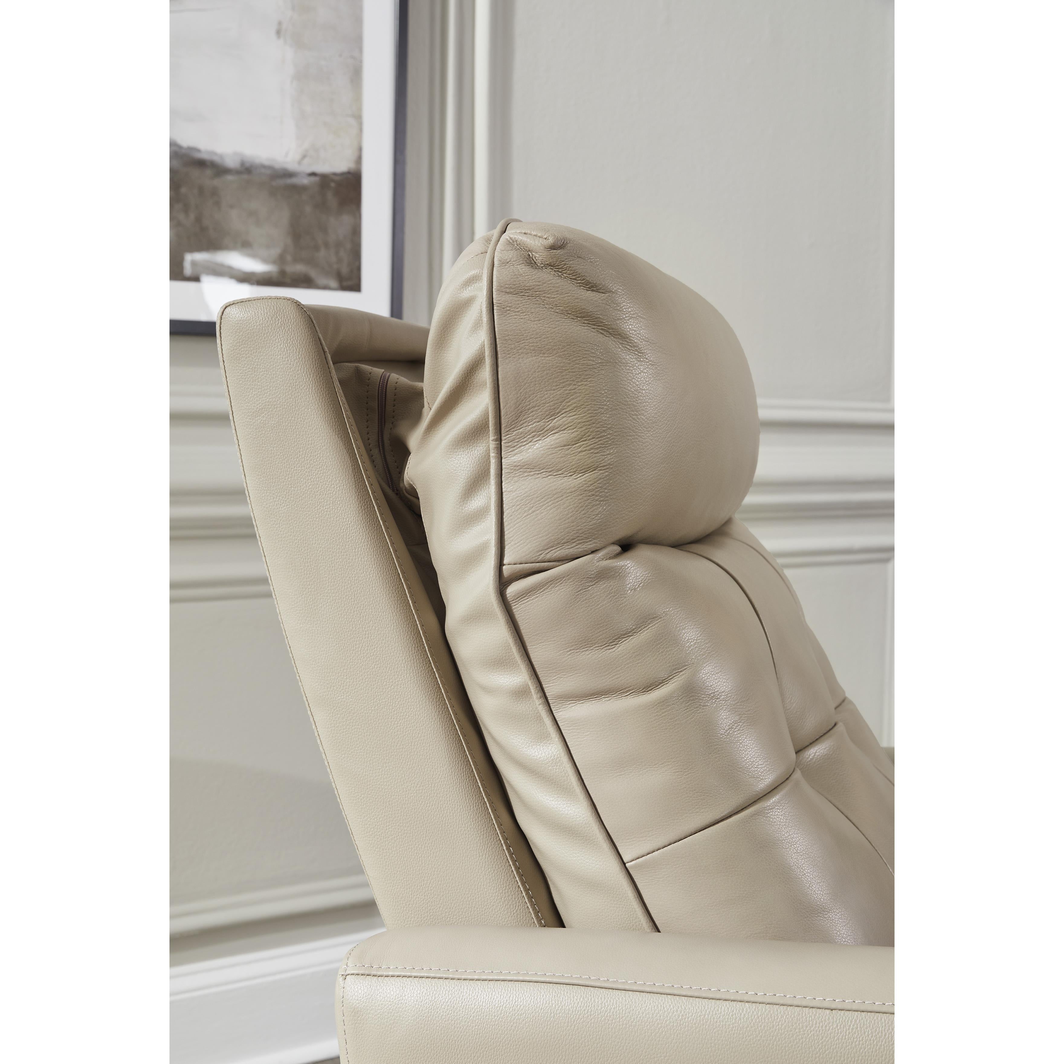 Signature Design by Ashley Pisgham Power Leather Match Recliner U1050313 IMAGE 9