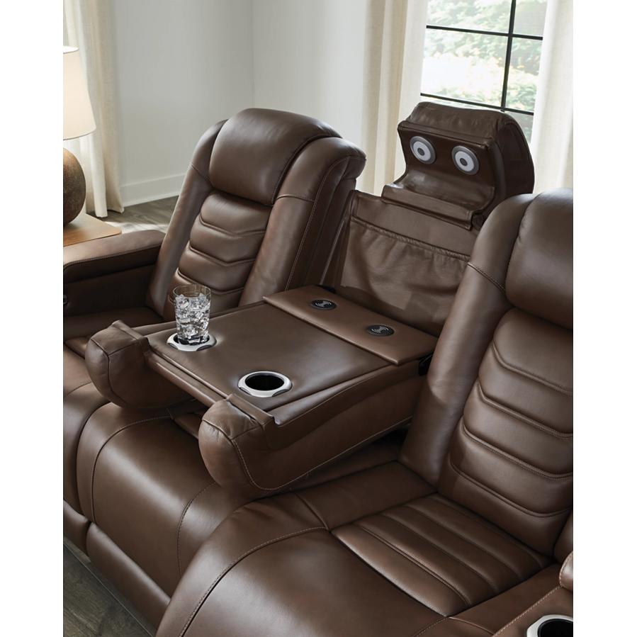Diamond Modern Furniture Exclusive Design High Impact Power Reclining Leather Match Sofa U1060115 IMAGE 5