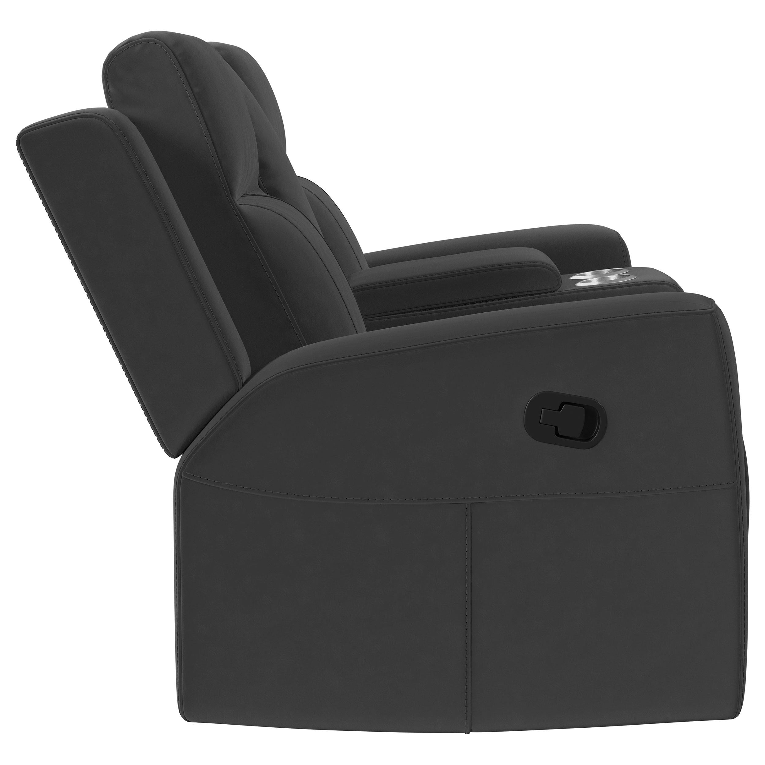 Diamond Modern Furniture COA Brentwood Reclining Fabric Loveseat with Console 610285 IMAGE 8