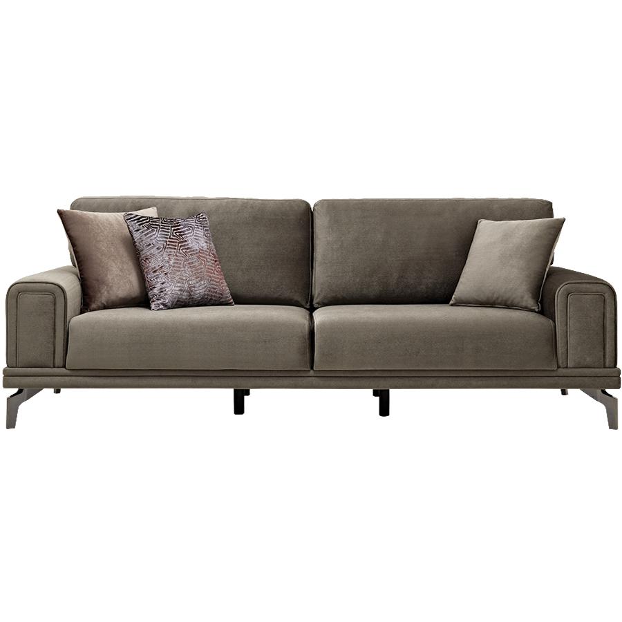 Enza Home Sleepers Sofabeds Evora Sofabed - Khaki IMAGE 1