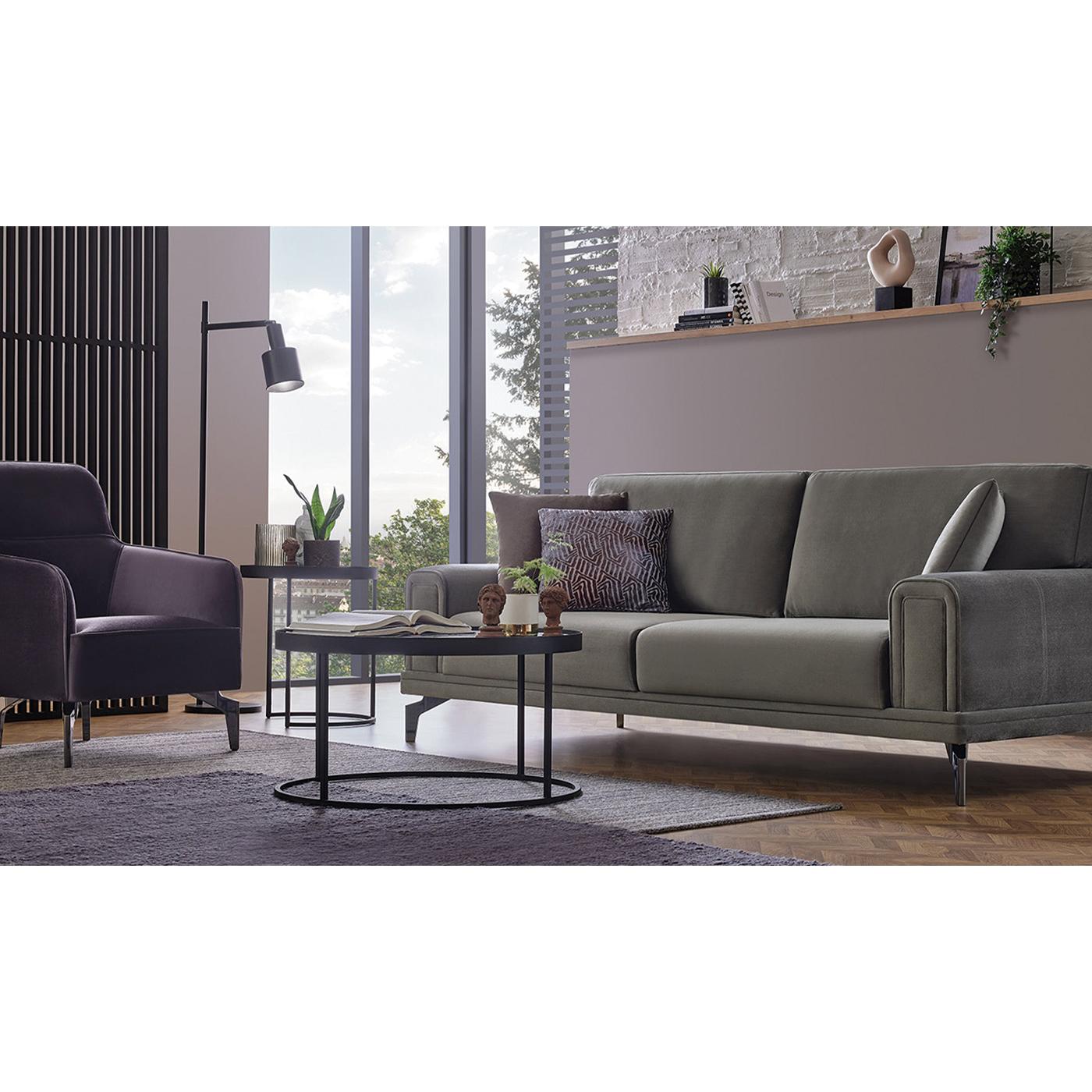 Enza Home Sleepers Sofabeds Evora Sofabed - Khaki IMAGE 2