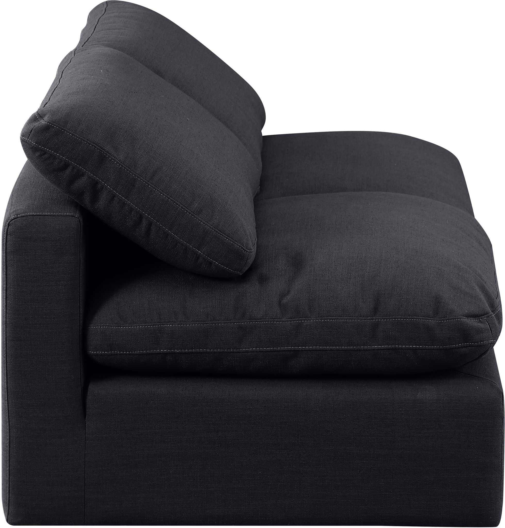 Indulge - Linen 2 Seat Modular Armless Sofa