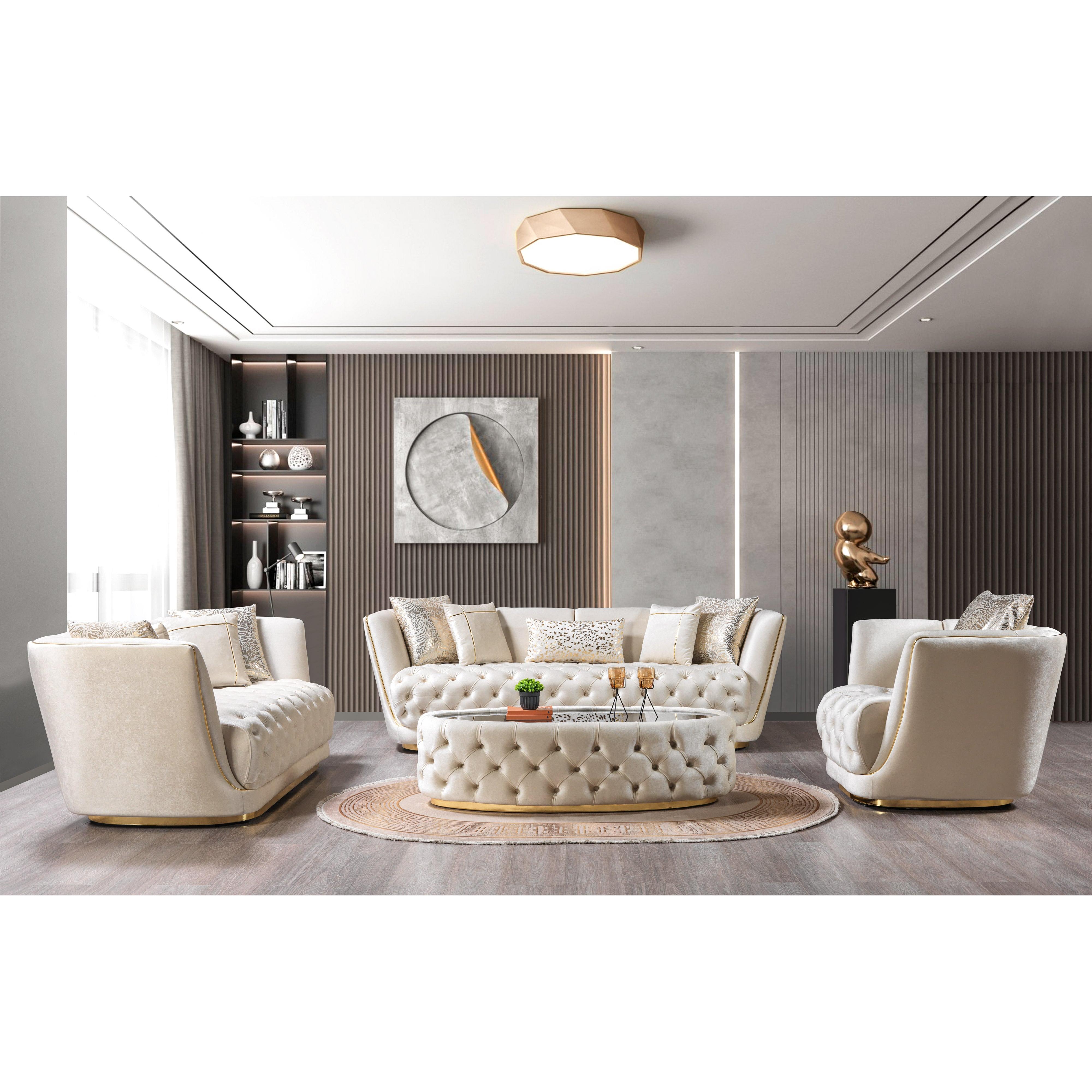 Nova Wholesale Furniture Occasional Tables Coffee Tables DAPHNE COFFEE-IVORY IMAGE 2