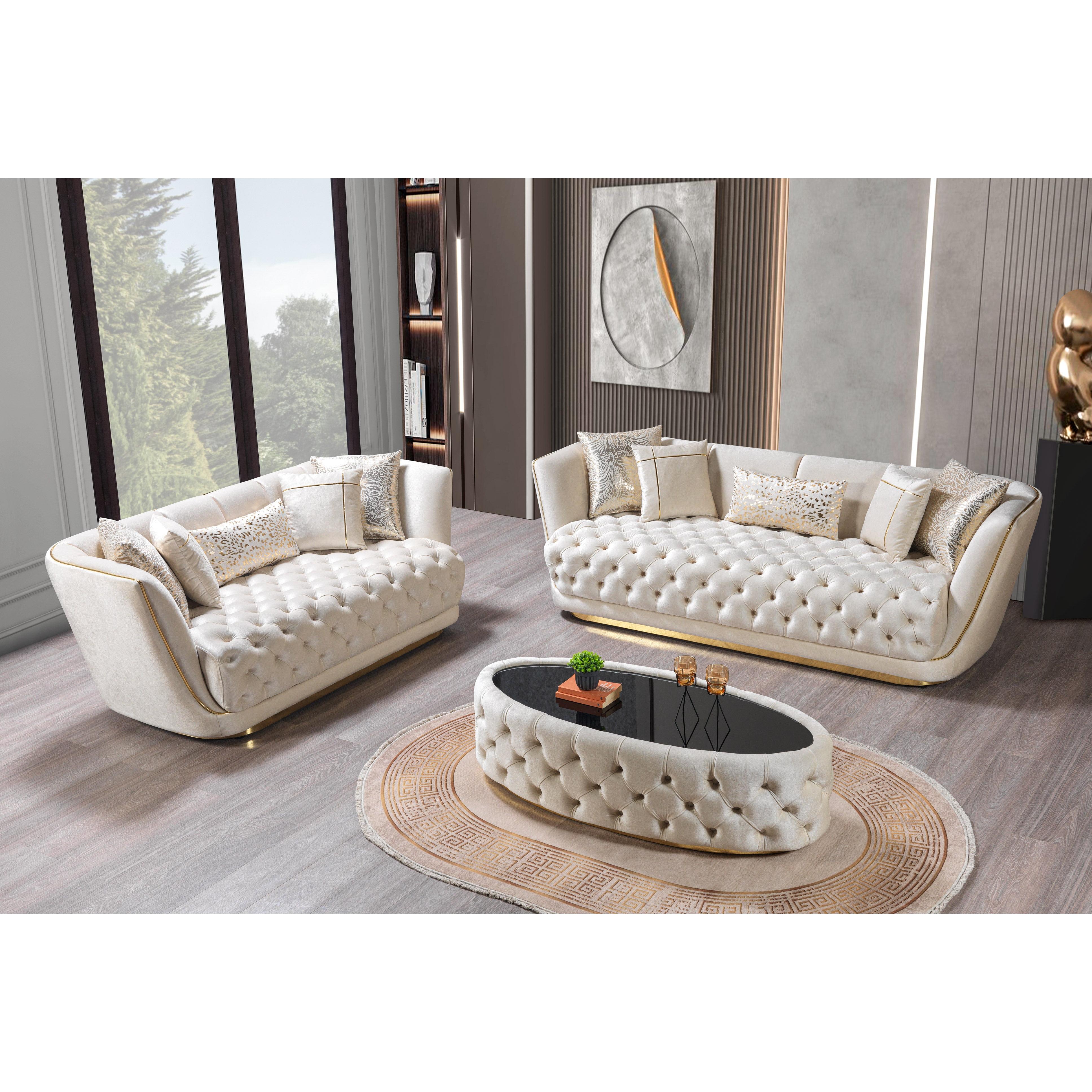 Nova Wholesale Furniture Occasional Tables Coffee Tables DAPHNE COFFEE-IVORY IMAGE 3