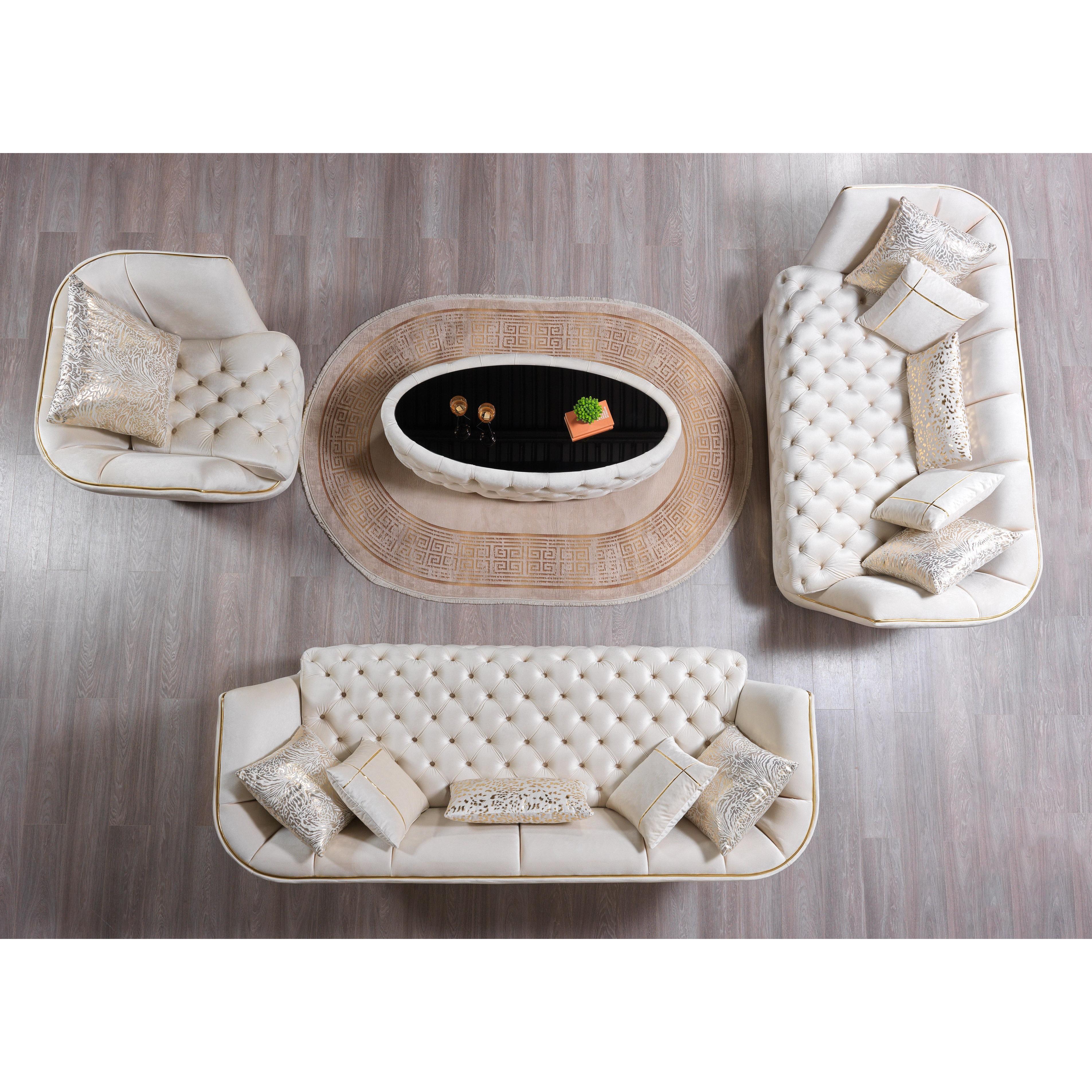 Nova Wholesale Furniture Occasional Tables Coffee Tables DAPHNE COFFEE-IVORY IMAGE 4