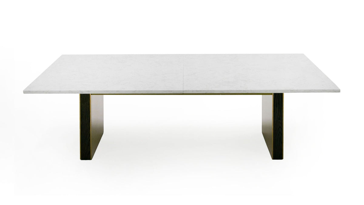 Auer - White Marble & Gold Dining Table