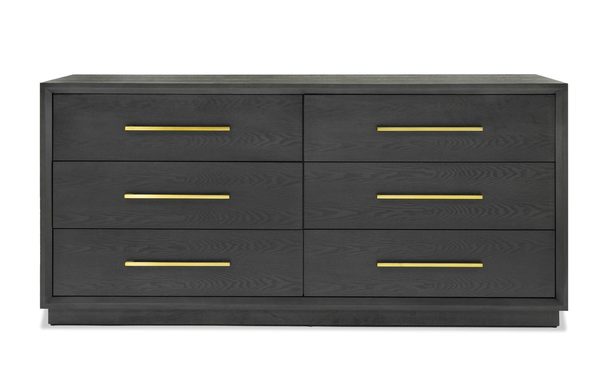 Manhattan- Contemporary Grey and Gold Dresser